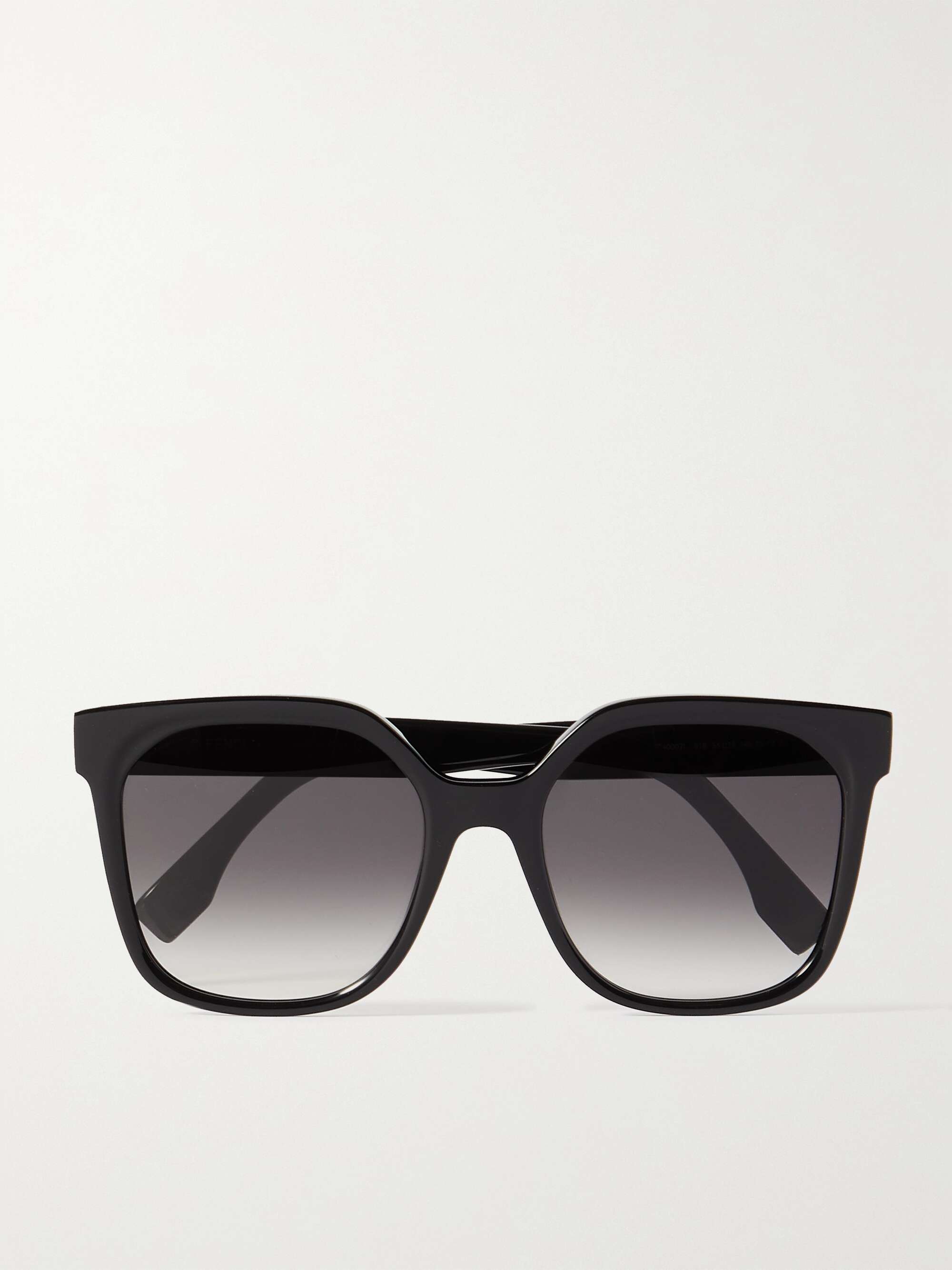 FENDI EYEWEAR Oversized square-frame acetate sunglasses