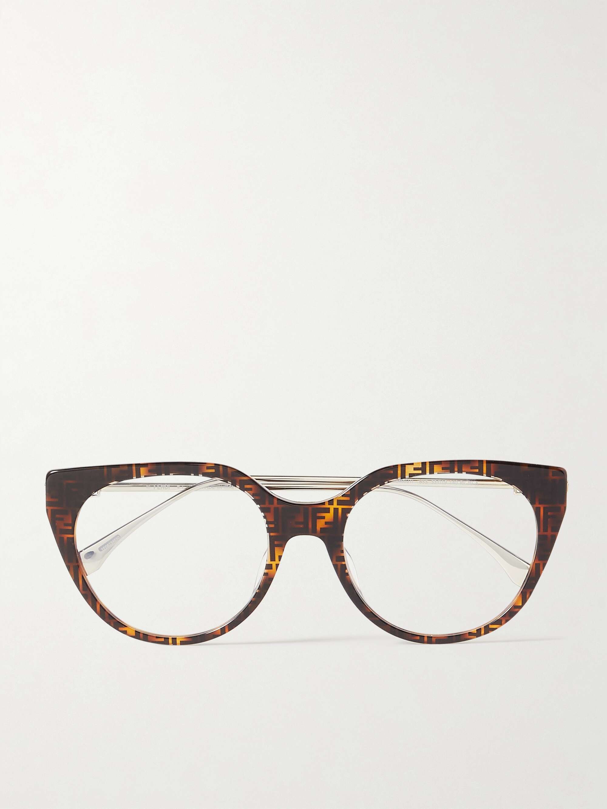 Fendi - Fendi Ff Cat-Eye Gold-Tone Optical Glasses - One Size for Women