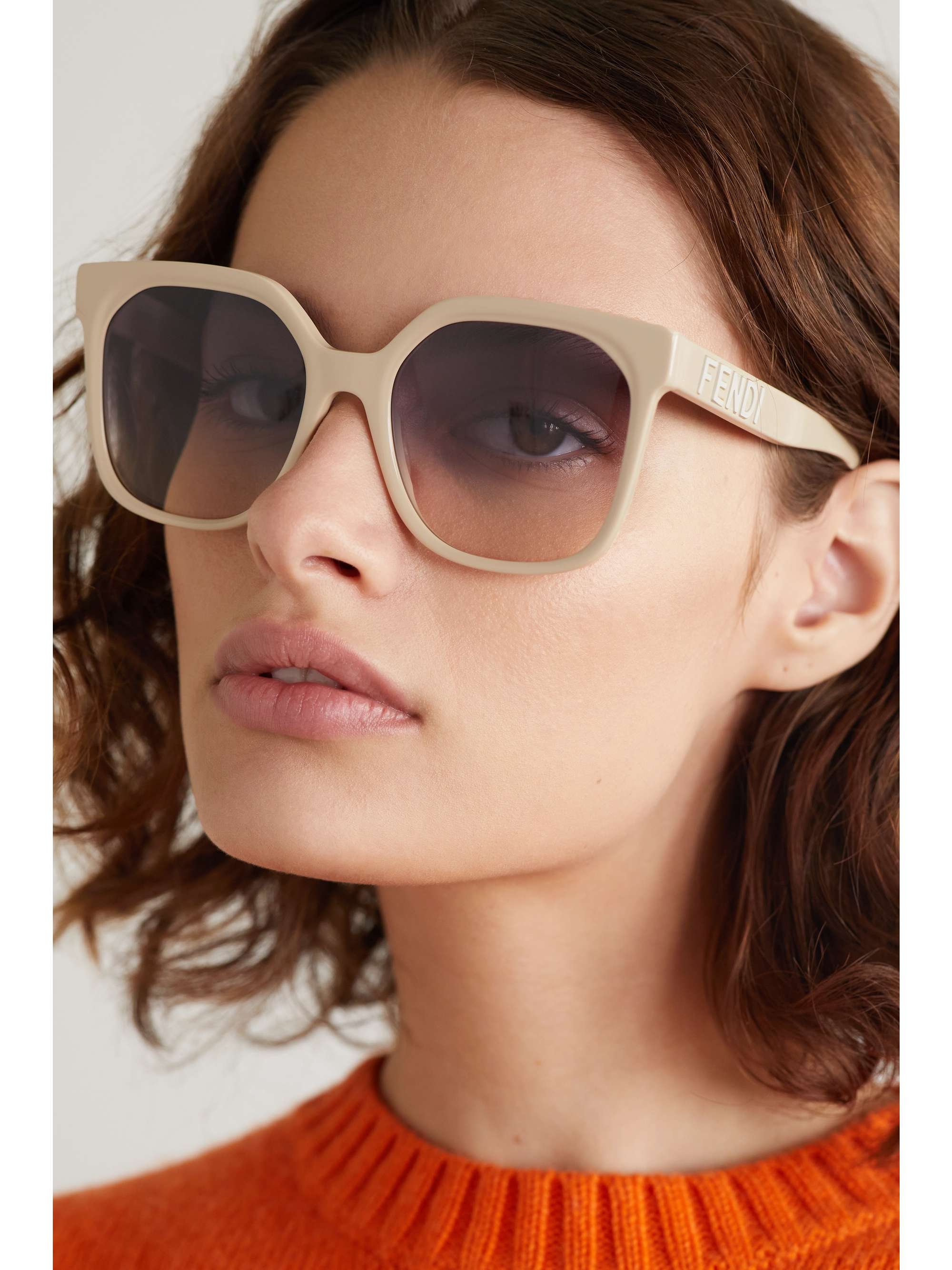 fendi oversized square sunglasses