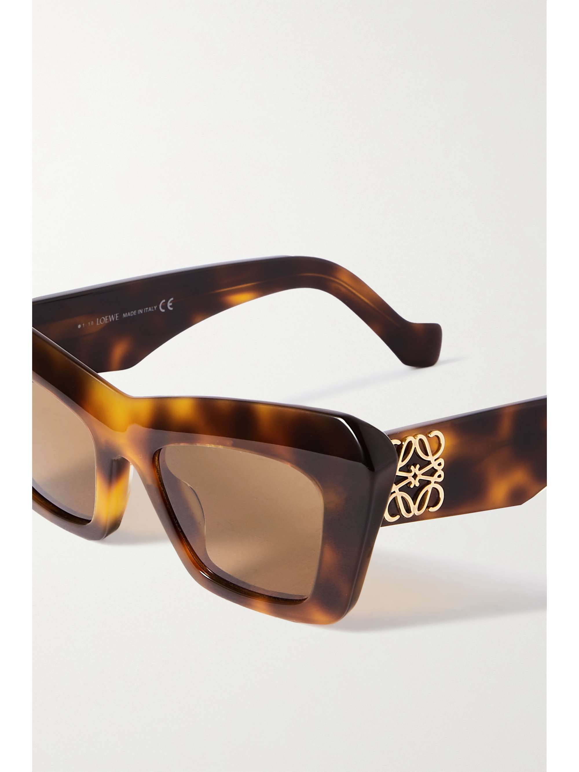 LOEWE EYEWEAR Cateye tortoiseshell acetate sunglasses NETAPORTER