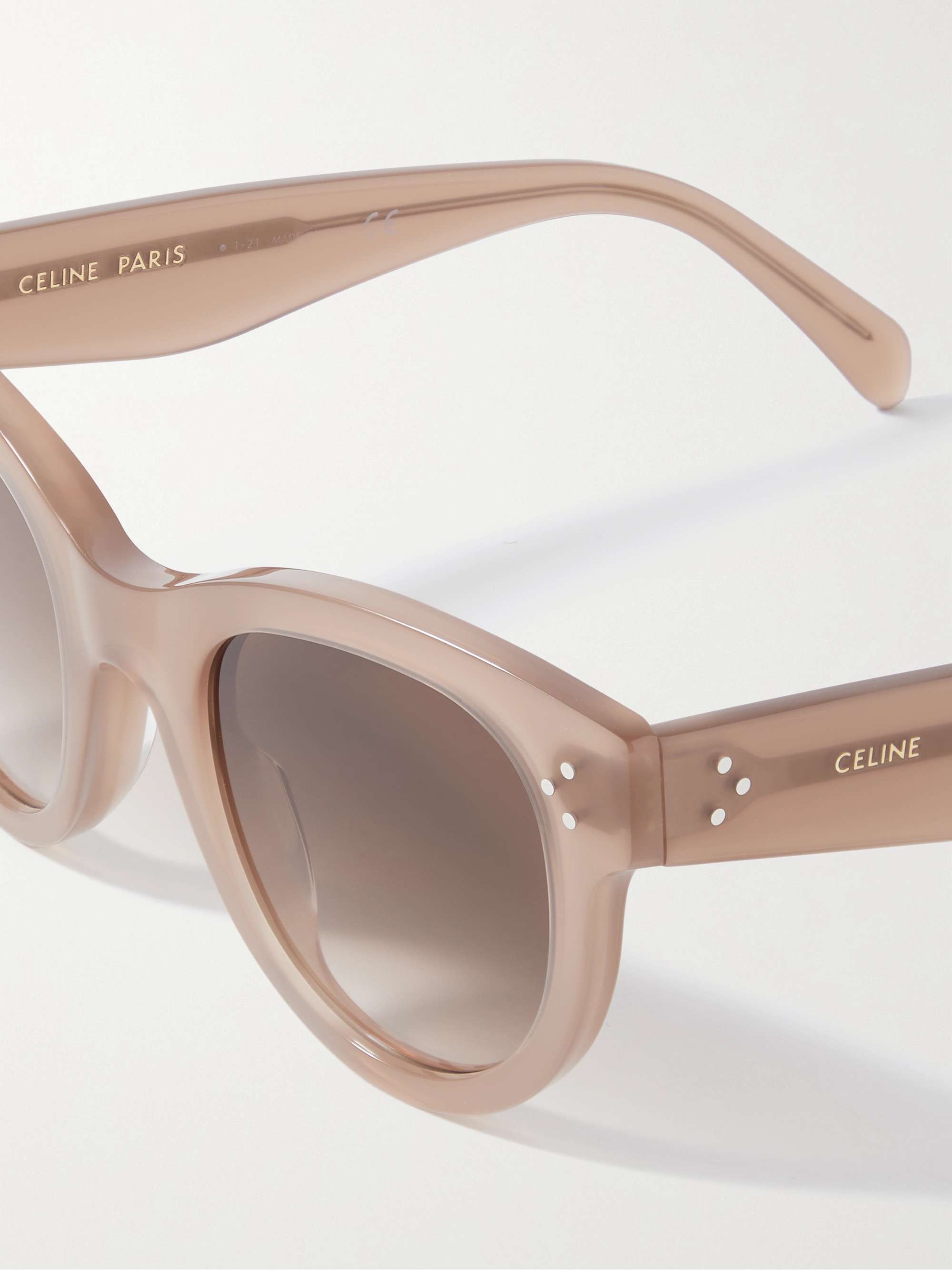 CELINE EYEWEAR Round-frame acetate sunglasses