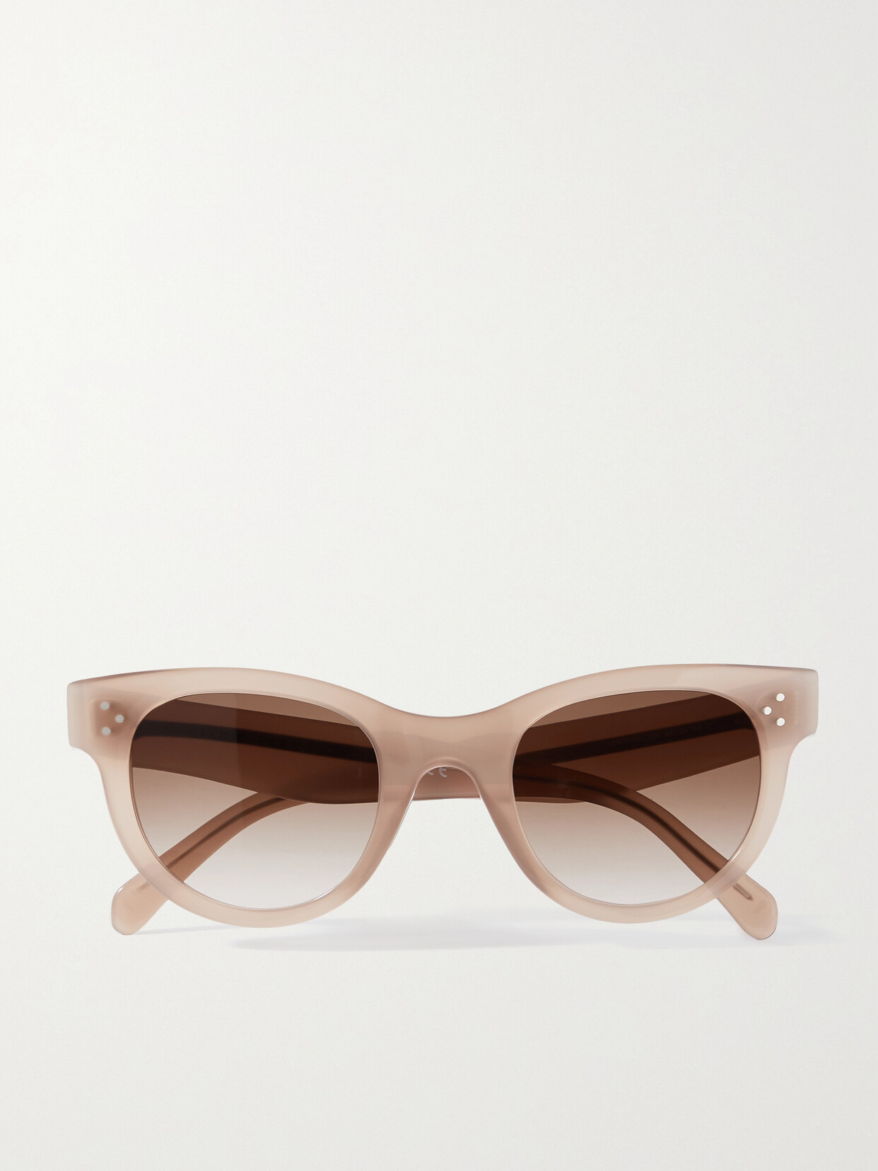 Celine Round-frame Acetate Sunglasses In Brown