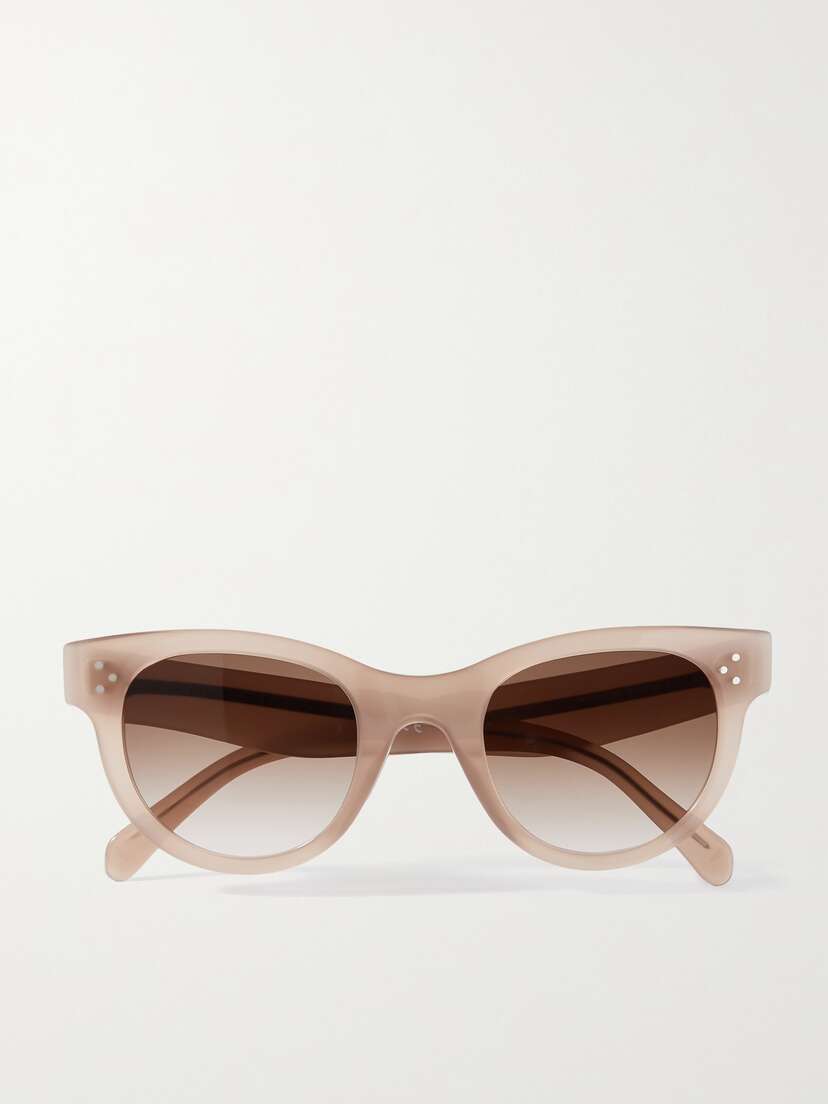 CELINE Eyewear Round-frame Acetate Sunglasses