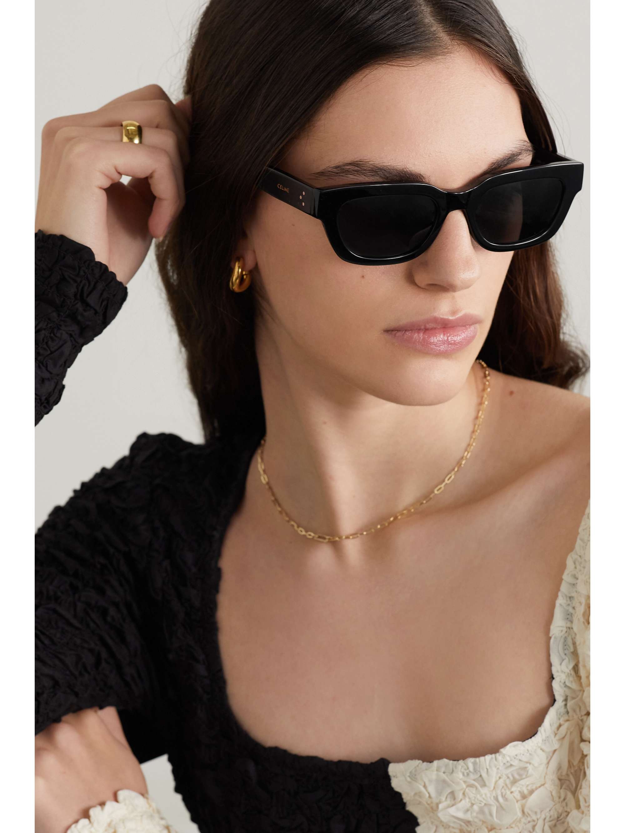 CELINE EYEWEAR Cat-eye acetate sunglasses