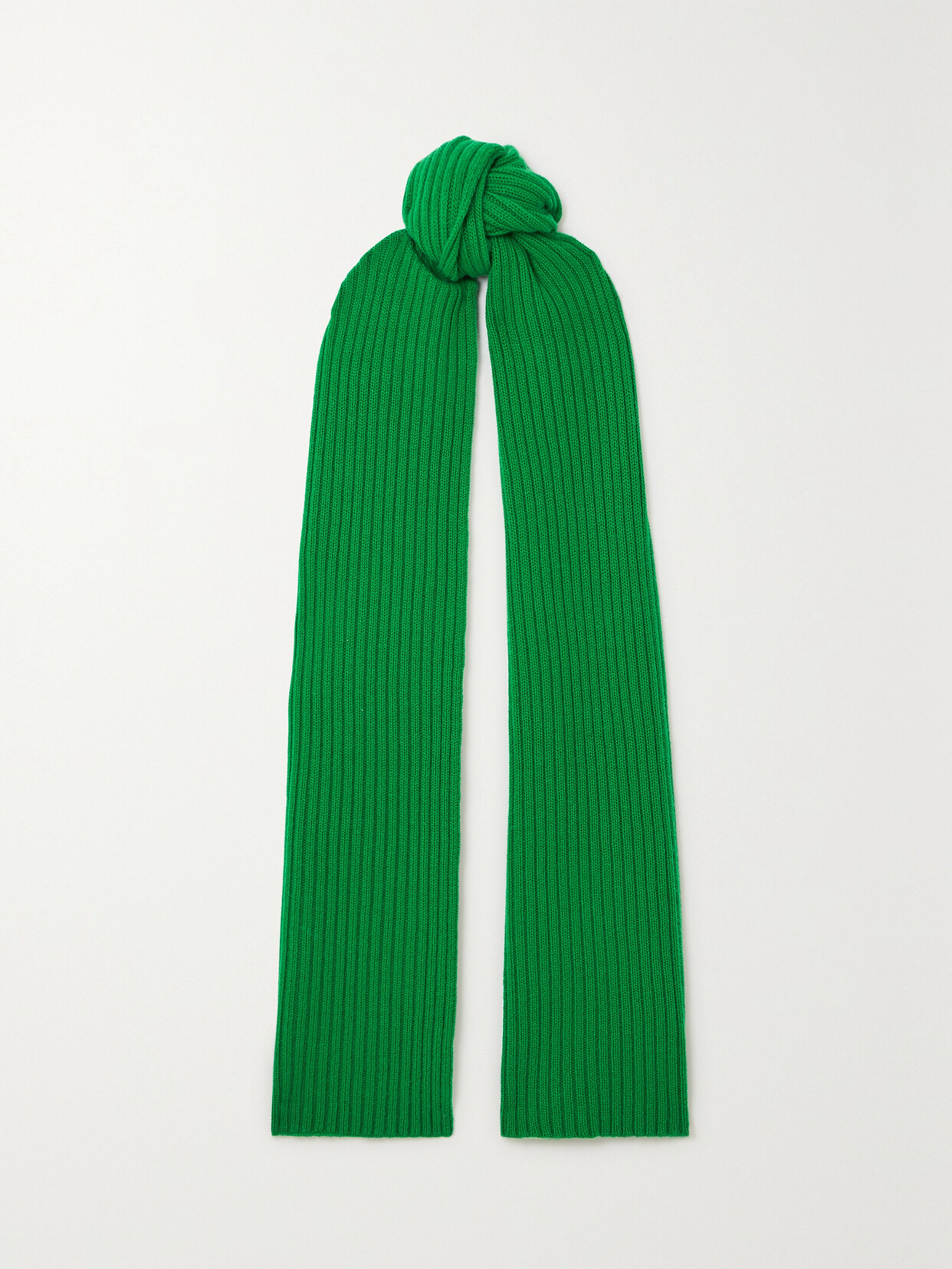 Arch4 - + Net Sustain Nancy Ribbed Cashmere Scarf - Green