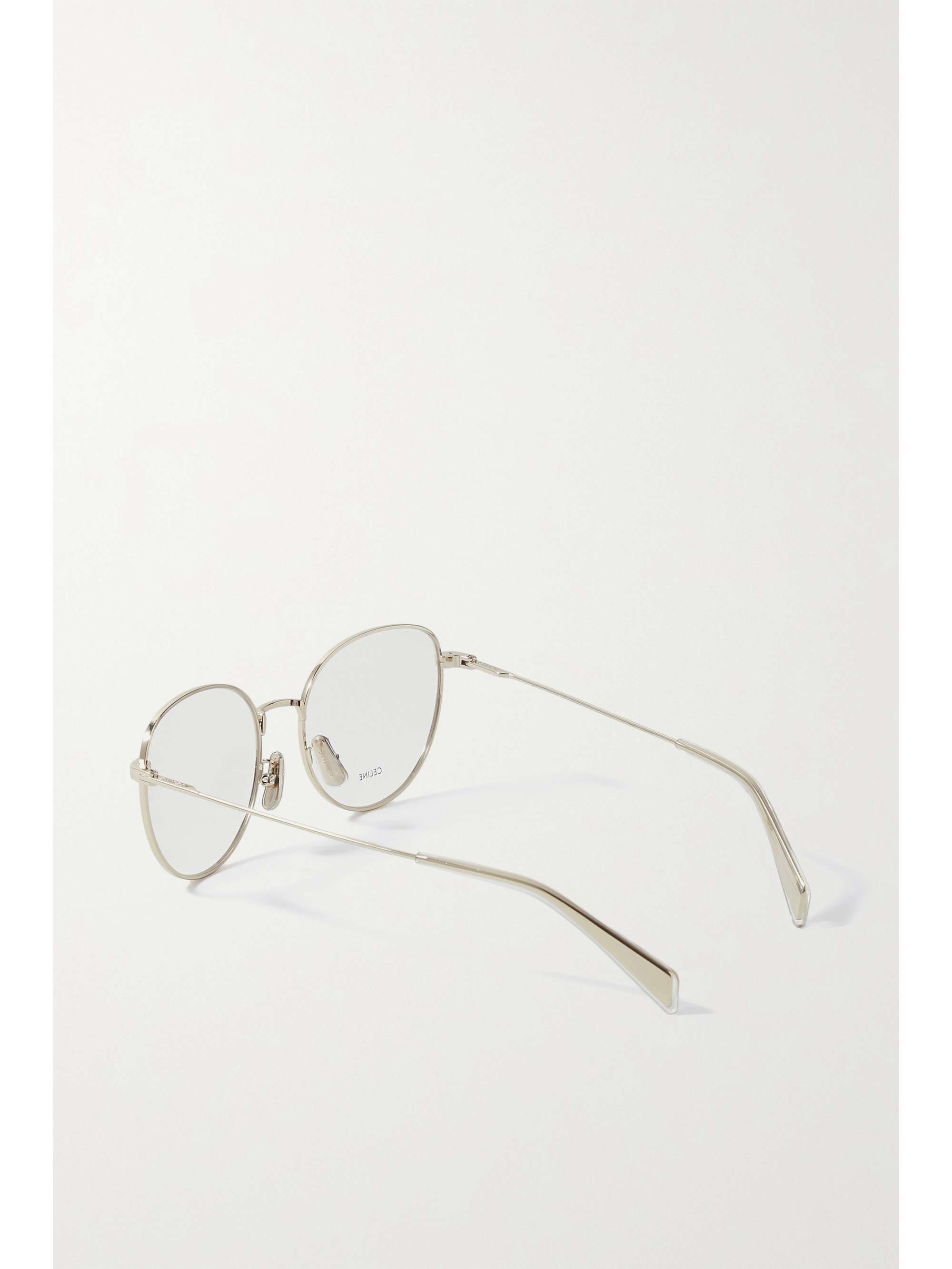 CELINE EYEWEAR Round-frame gold-tone optical glasses
