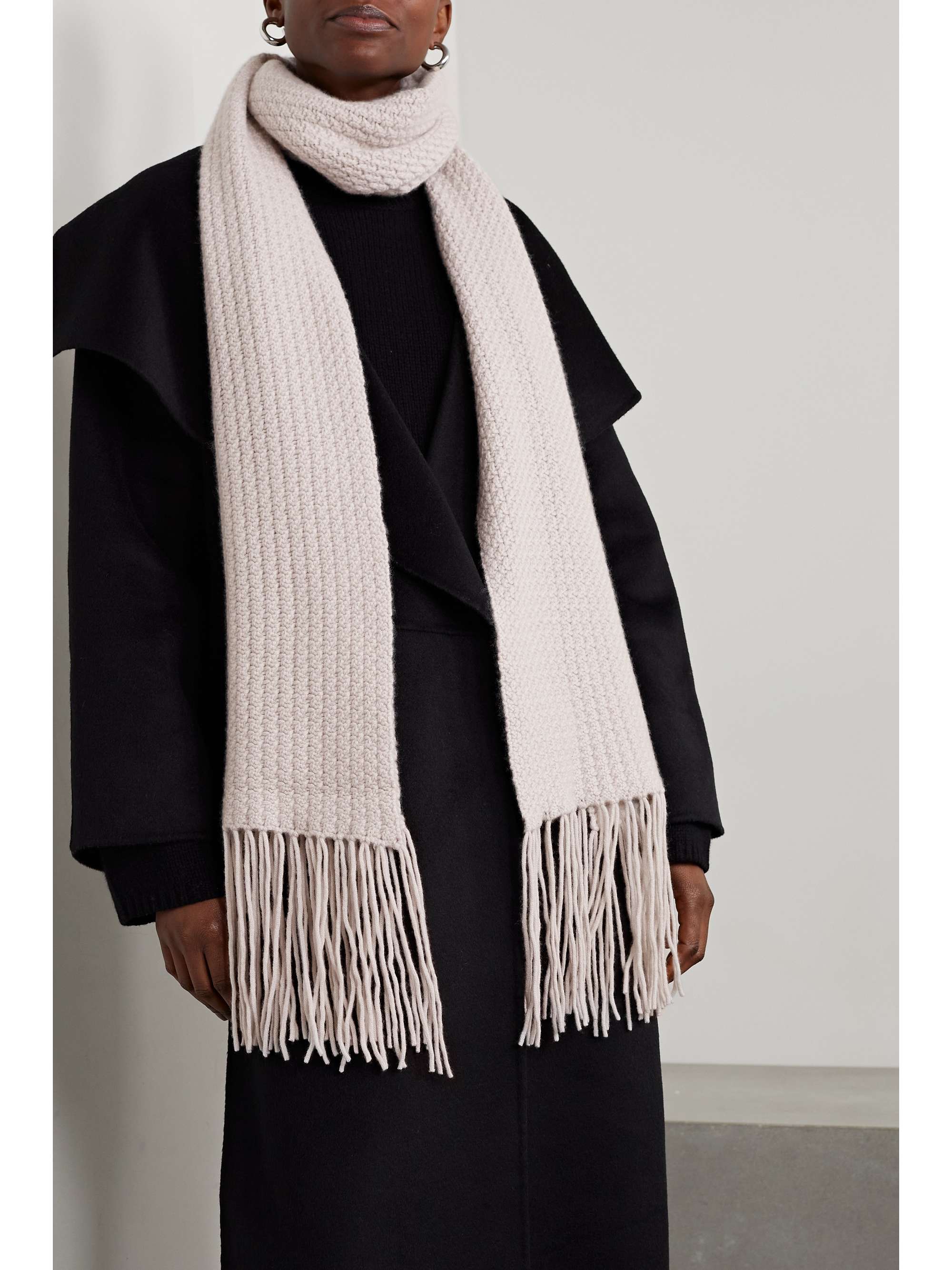 cashmere fringe scarf