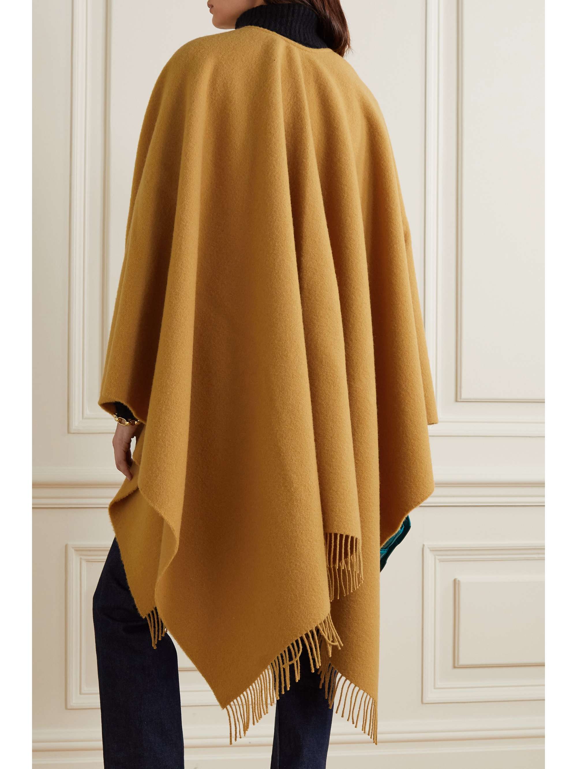 camel wool cape