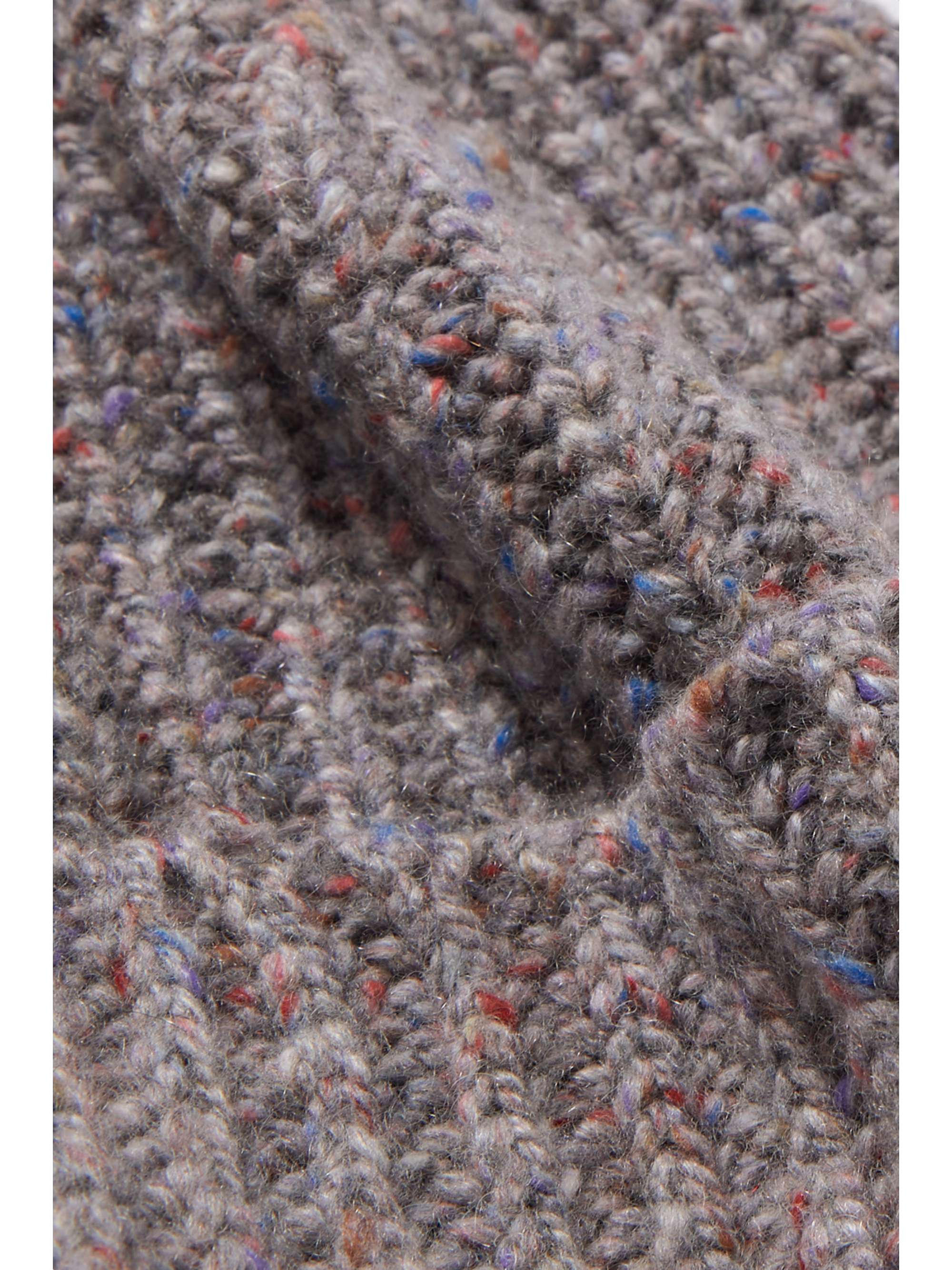 JOHNSTONS OF ELGIN Ribbed Donegal cashmere beanie