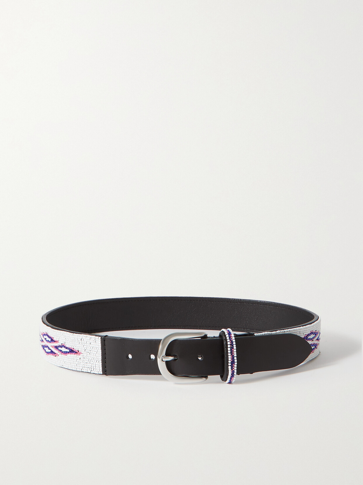 Isabel Marant Kalibo Beaded Leather Waist Belt