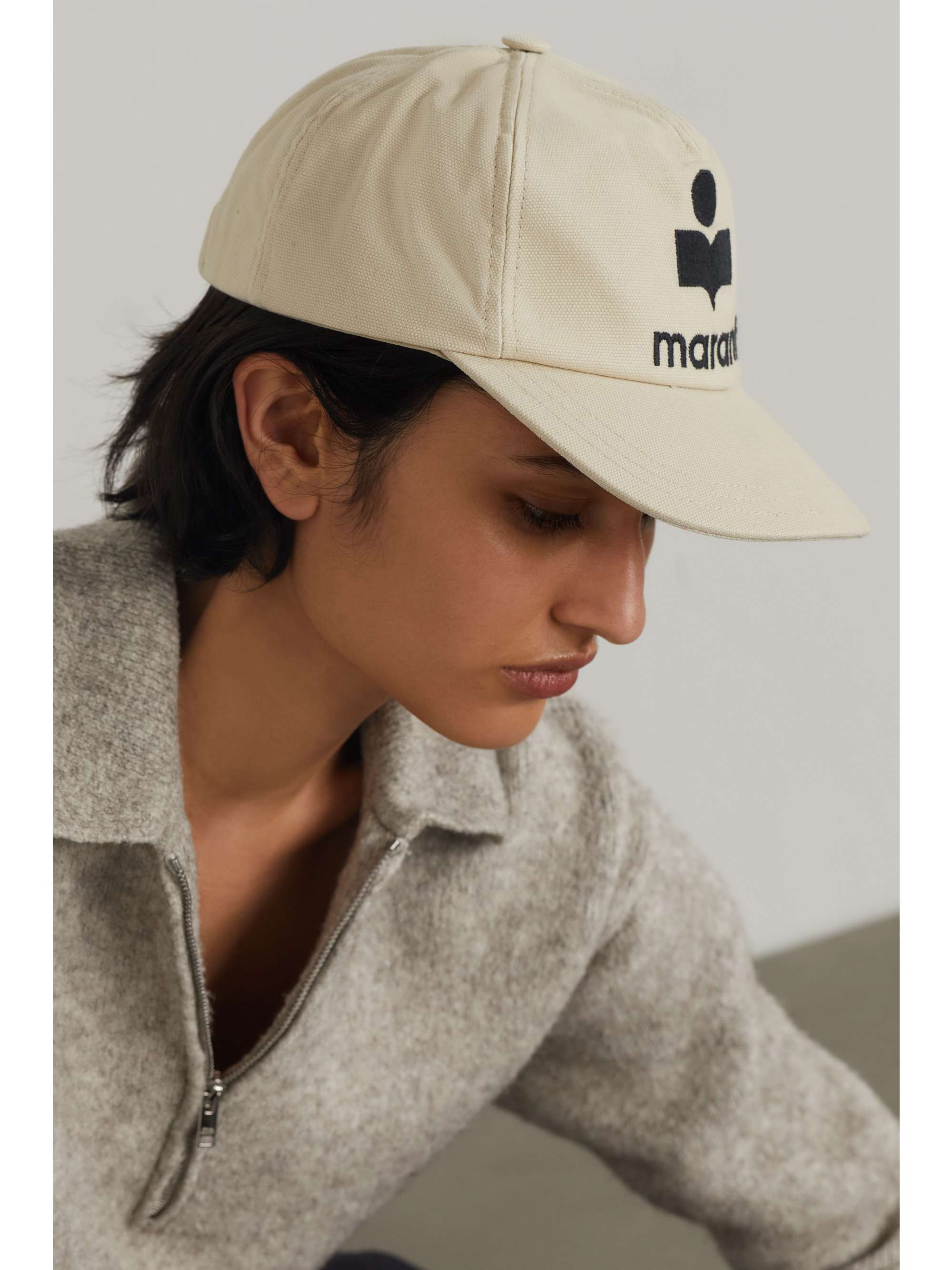 ISABEL MARANT Tyron embroidered cotton-canvas baseball cap