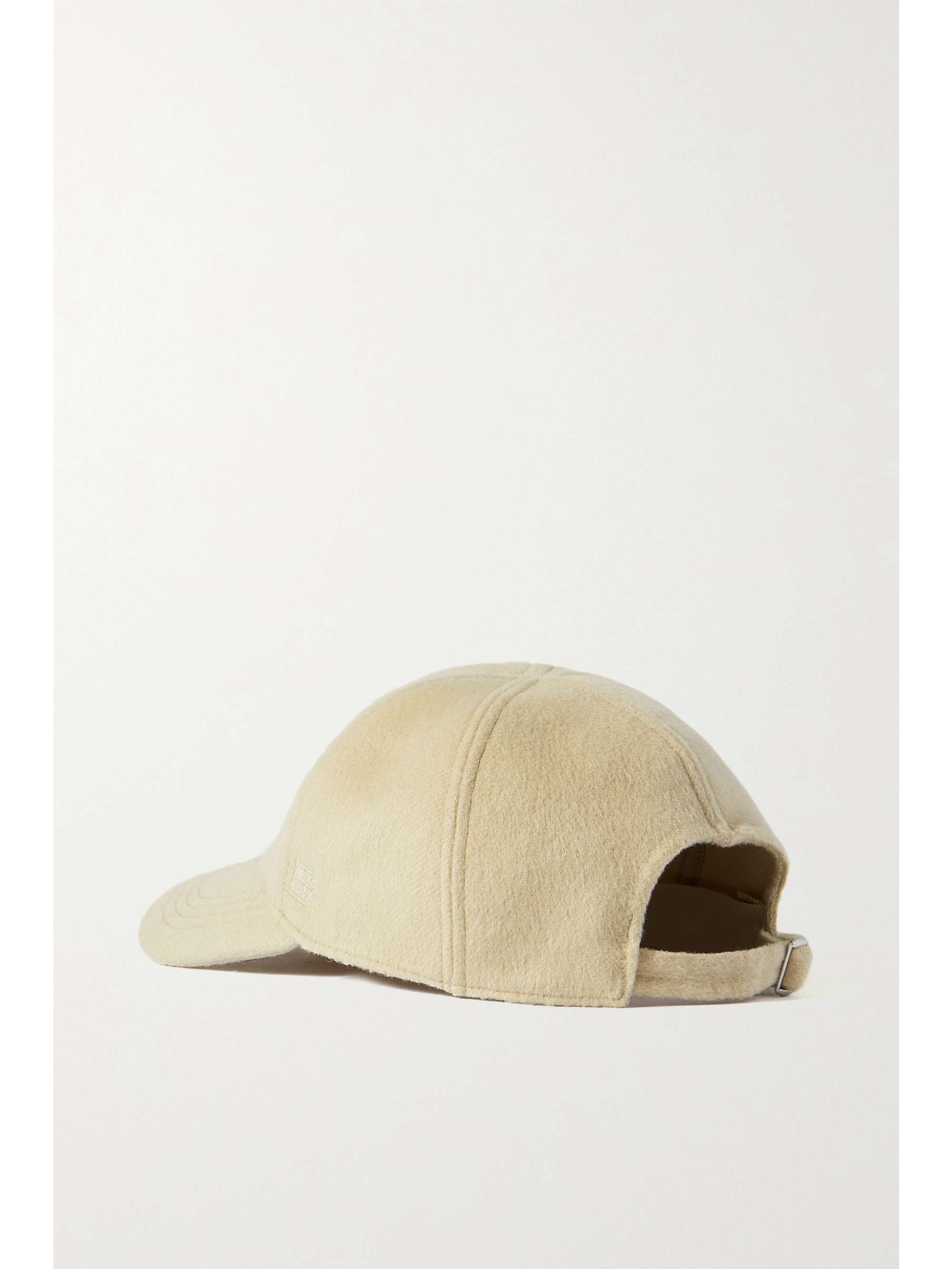 Double wool and cashmere baseball cap 