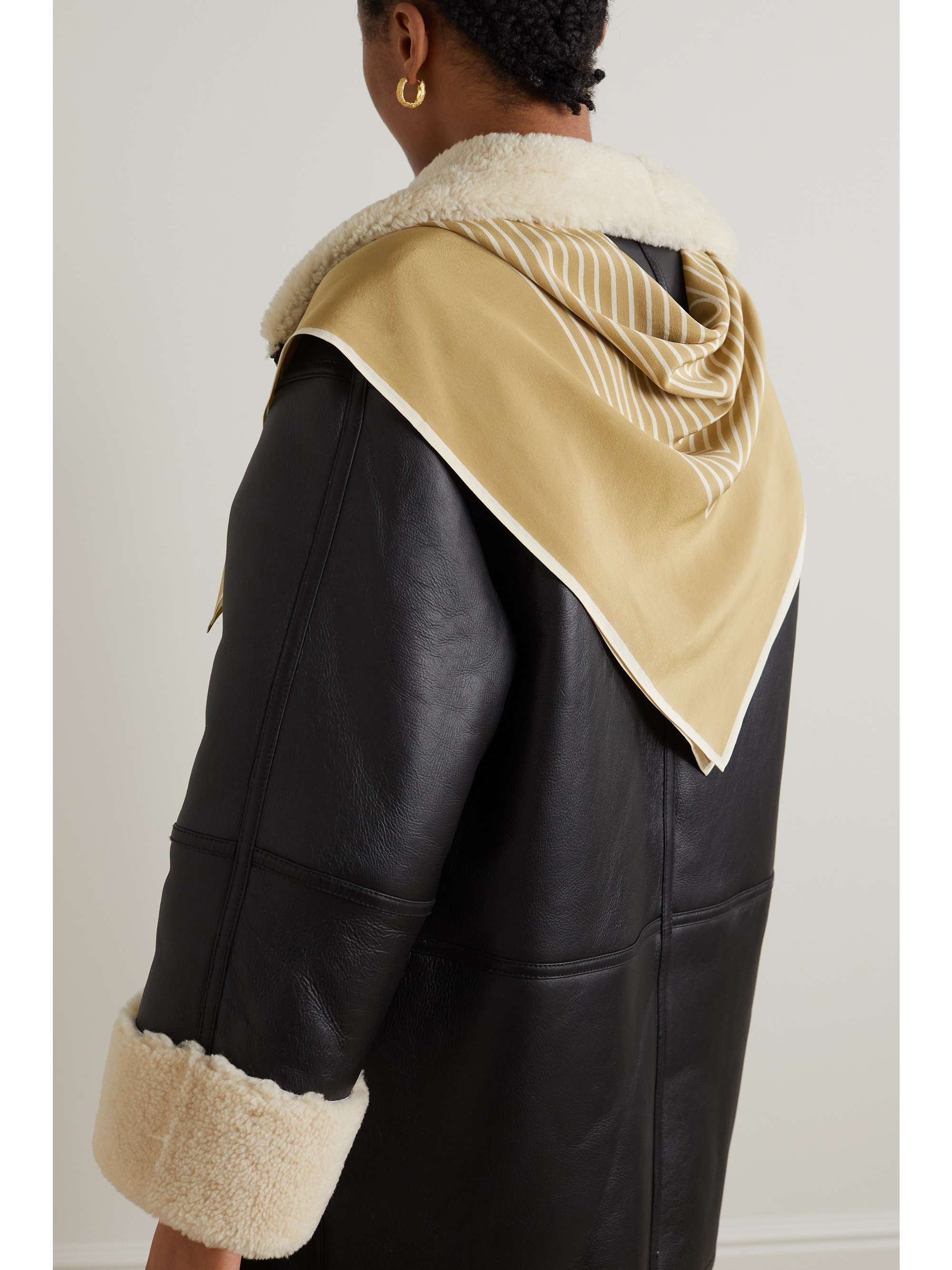 TOTEME Printed silk crepe de chine scarf