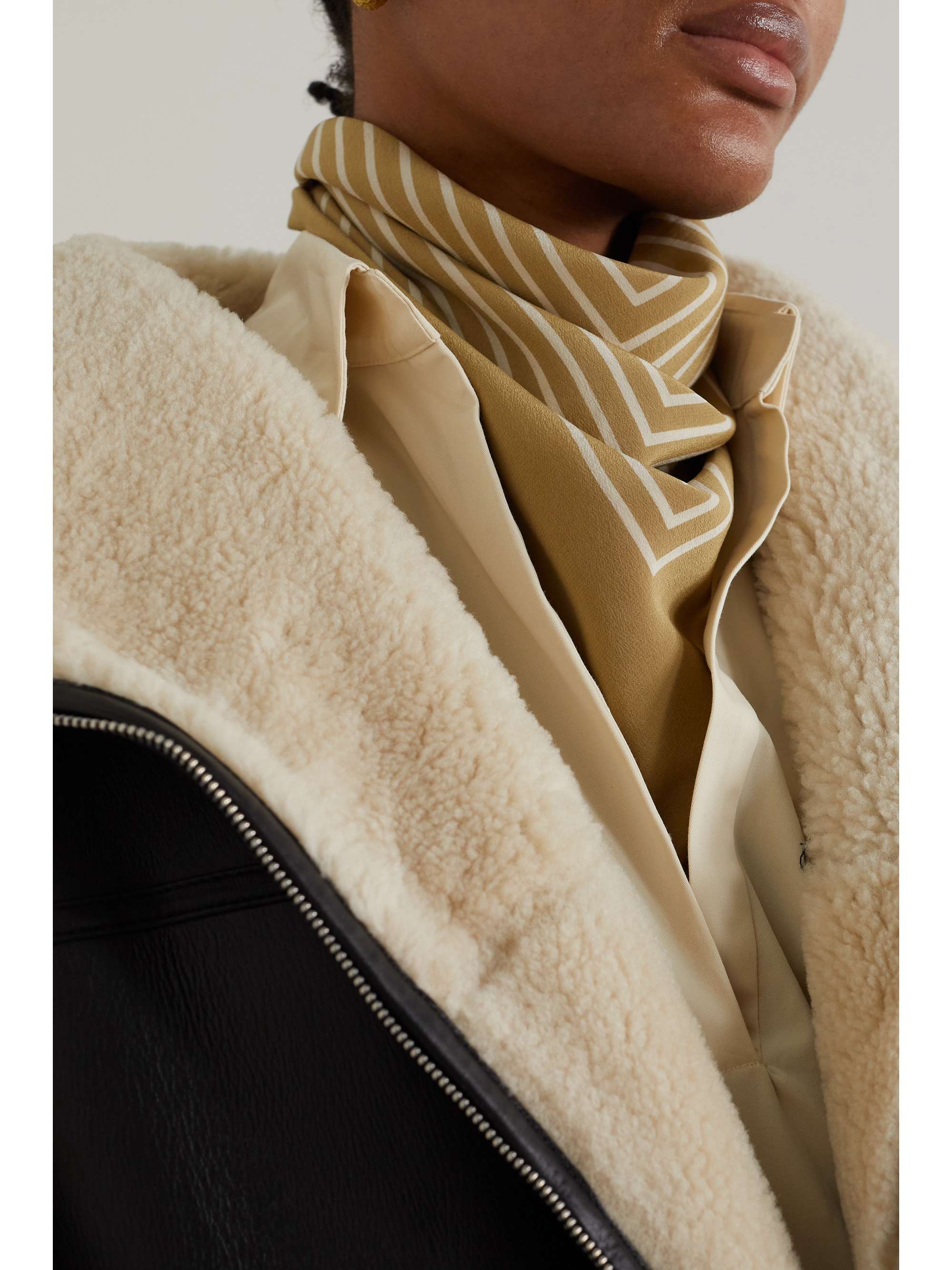 TOTEME Printed silk crepe de chine scarf