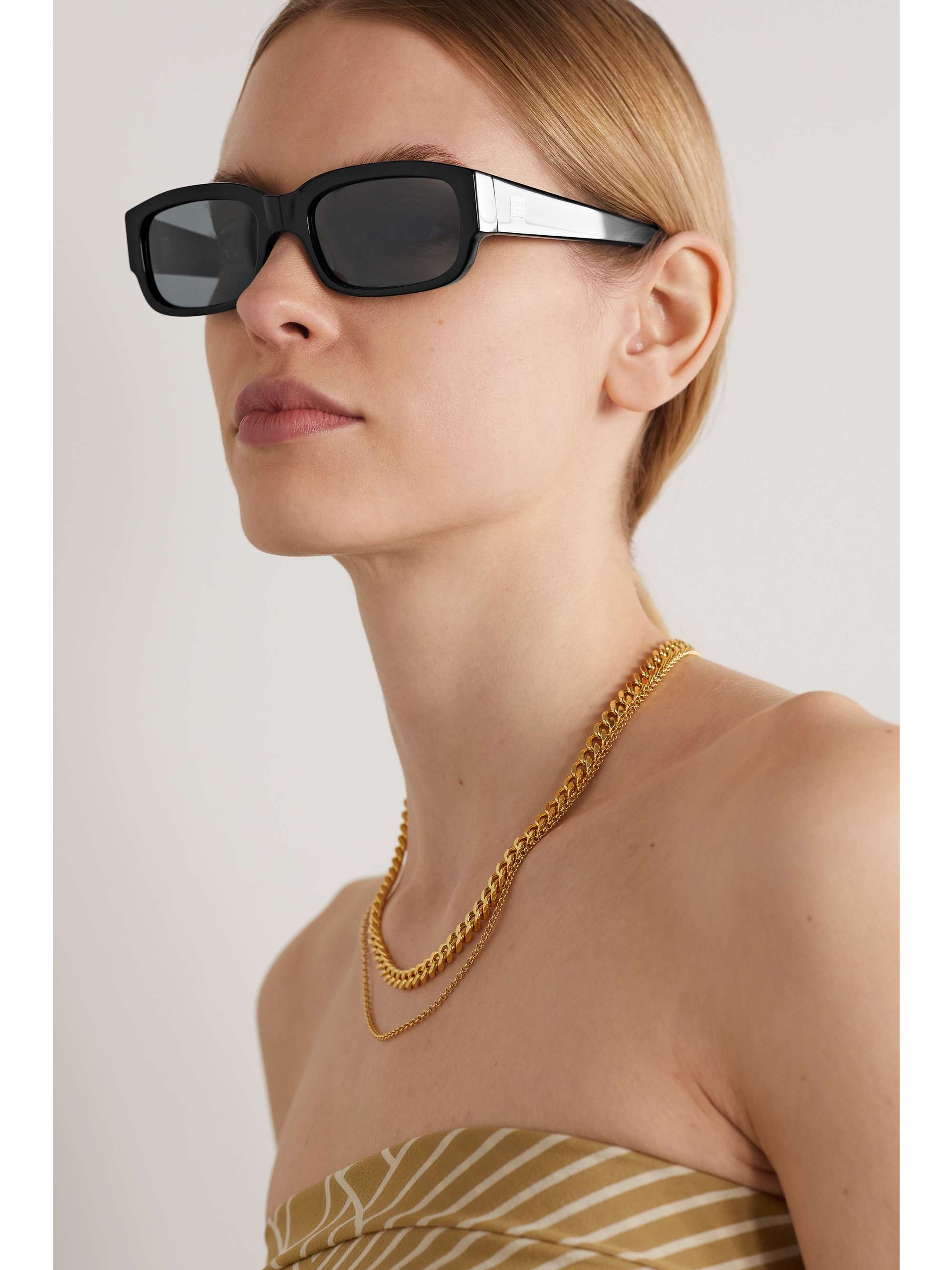 TOTEME The Regulars square-frame tortoiseshell acetate sunglasses