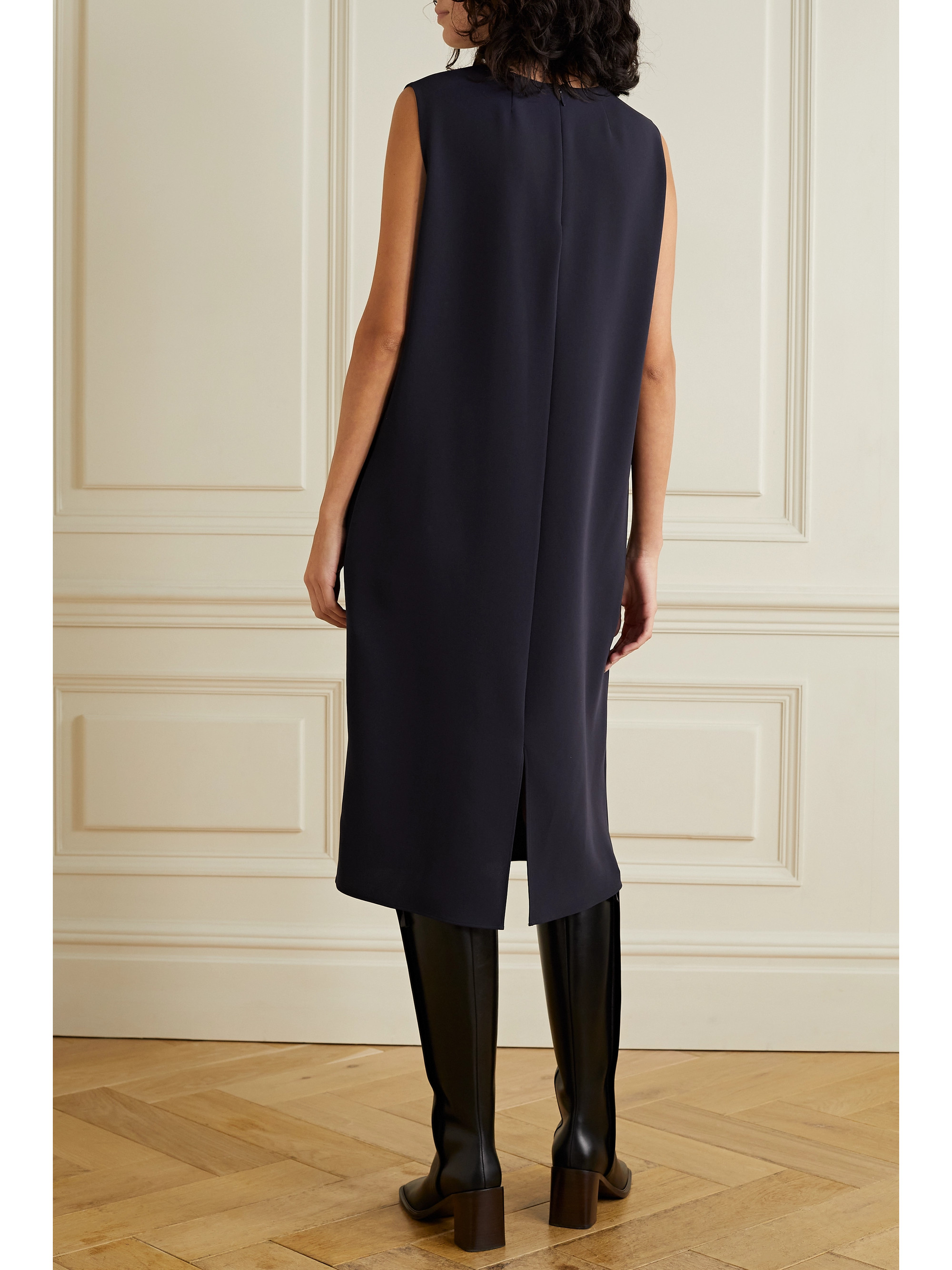 The Row Mirna crepe midi dress