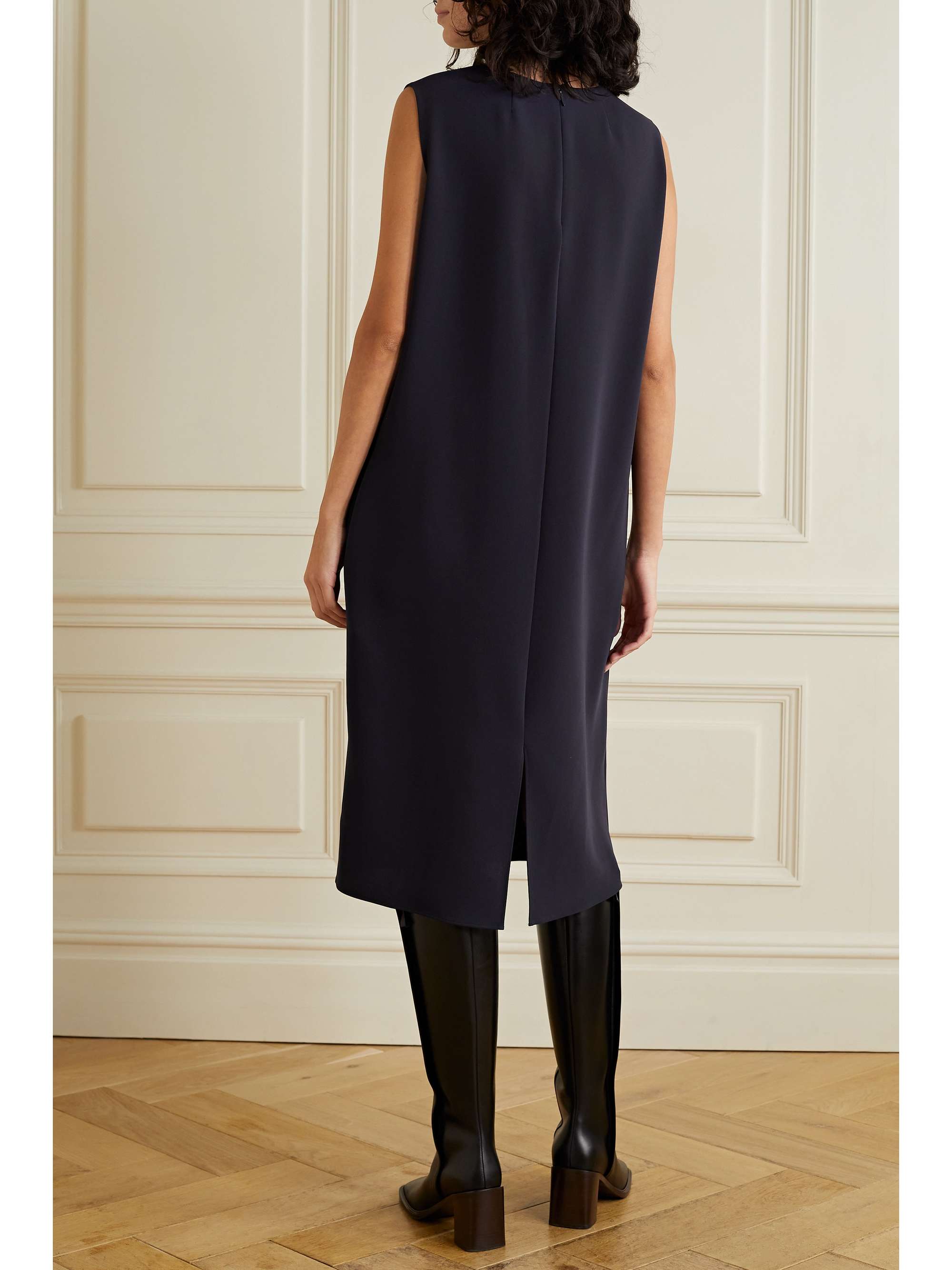 THE ROW Mirna crepe midi dress