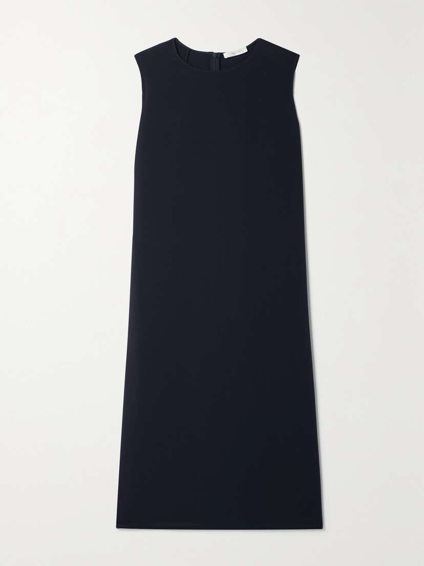 The Row Mirna Crepe Midi Dress