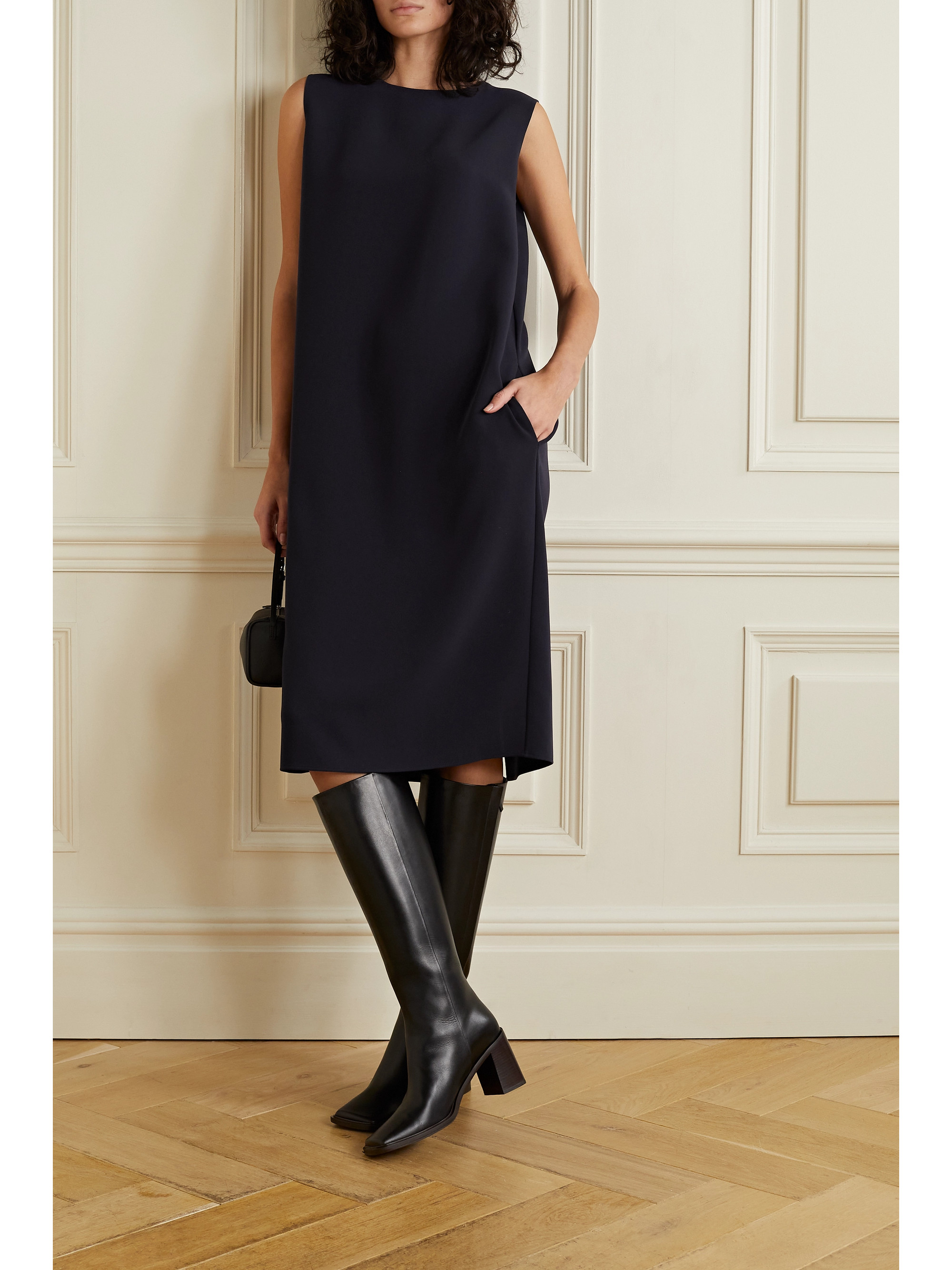 The Row Mirna crepe midi dress
