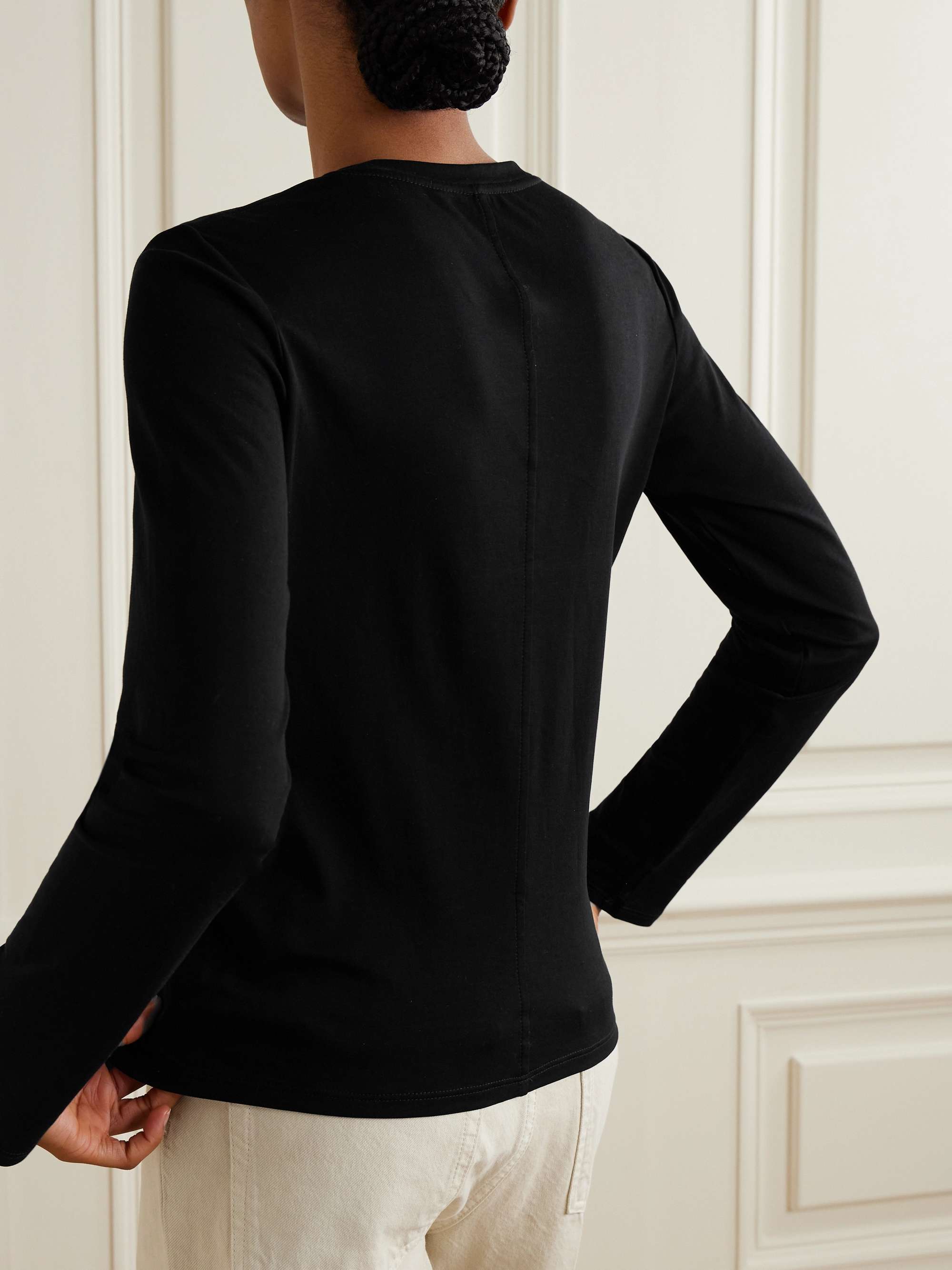 THE ROW Sherman cottonjersey top NETAPORTER