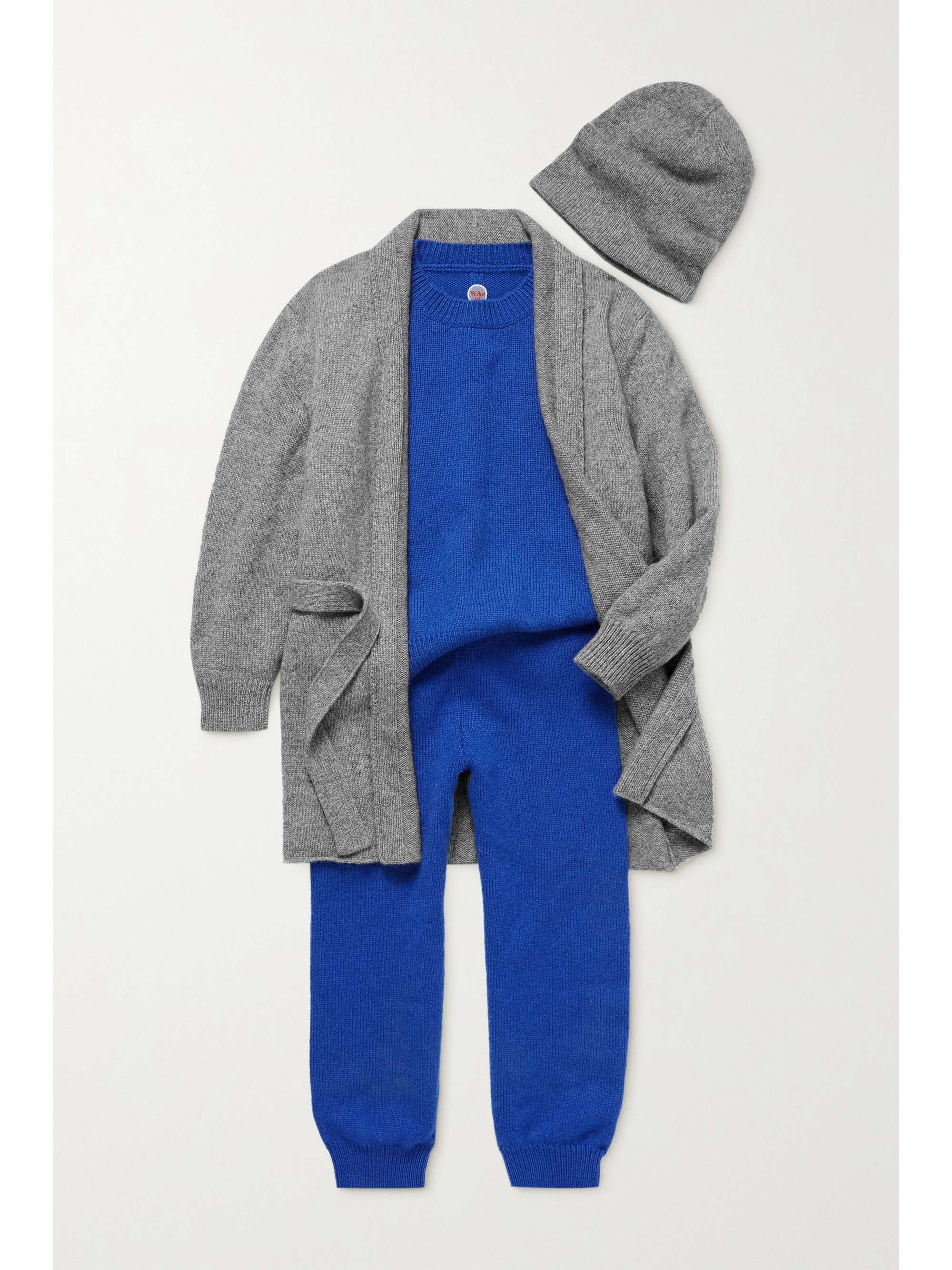 THE ROW KIDS Huey belted cashmere cardigan