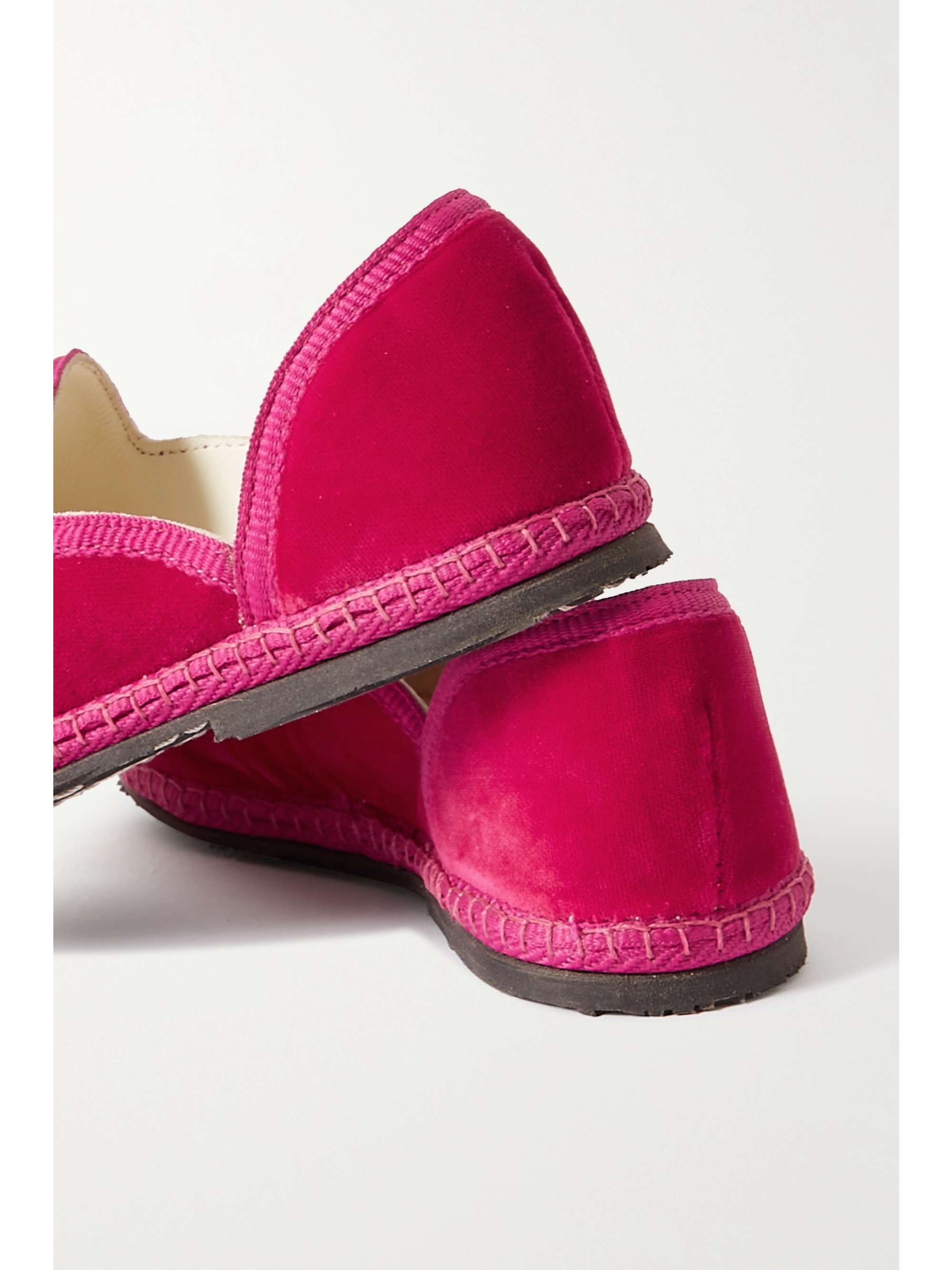 THE ROW KIDS Friulane velvet slippers