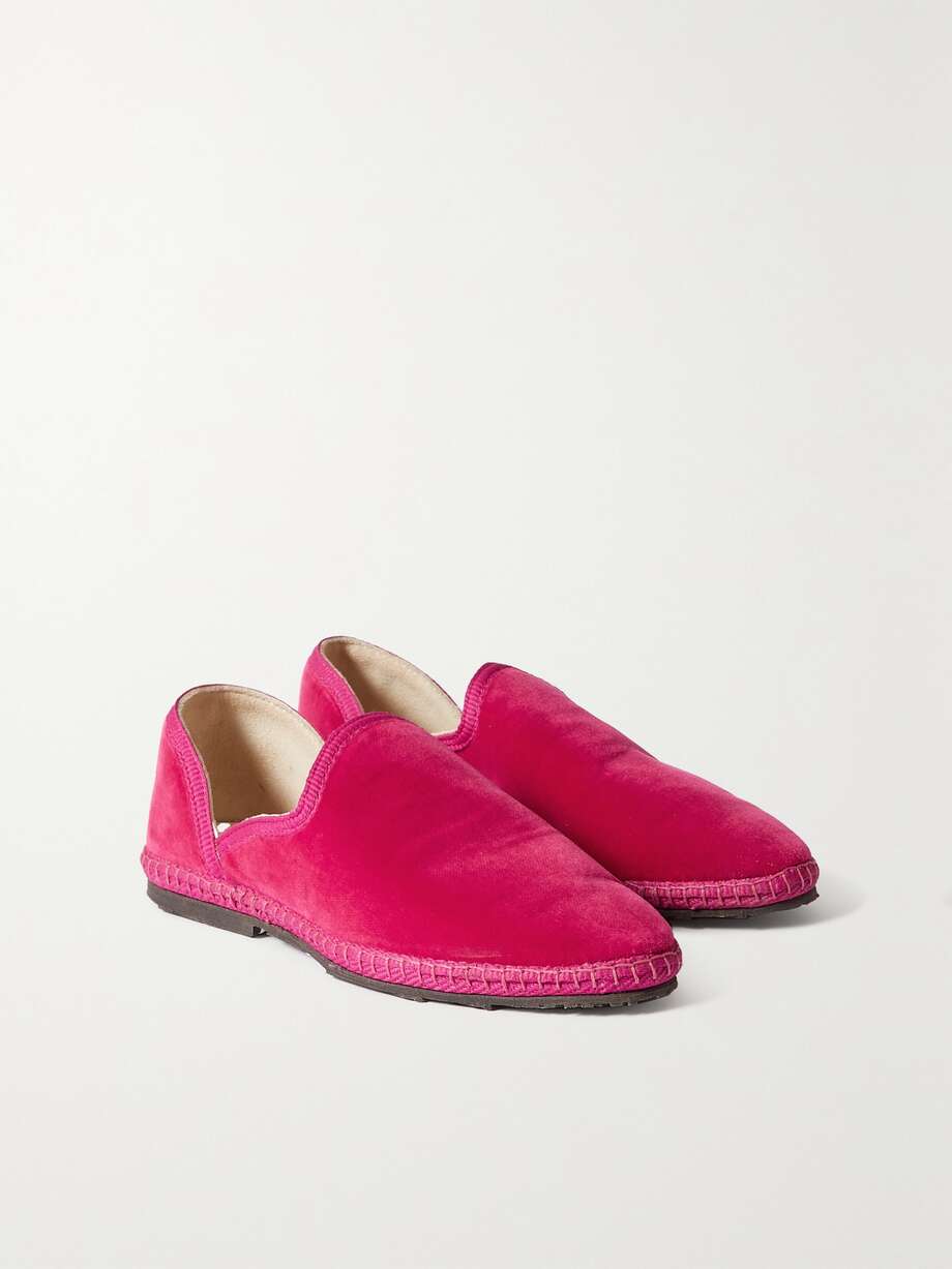 net-a-porter.com | Friulane flache Schuhe aus Samt