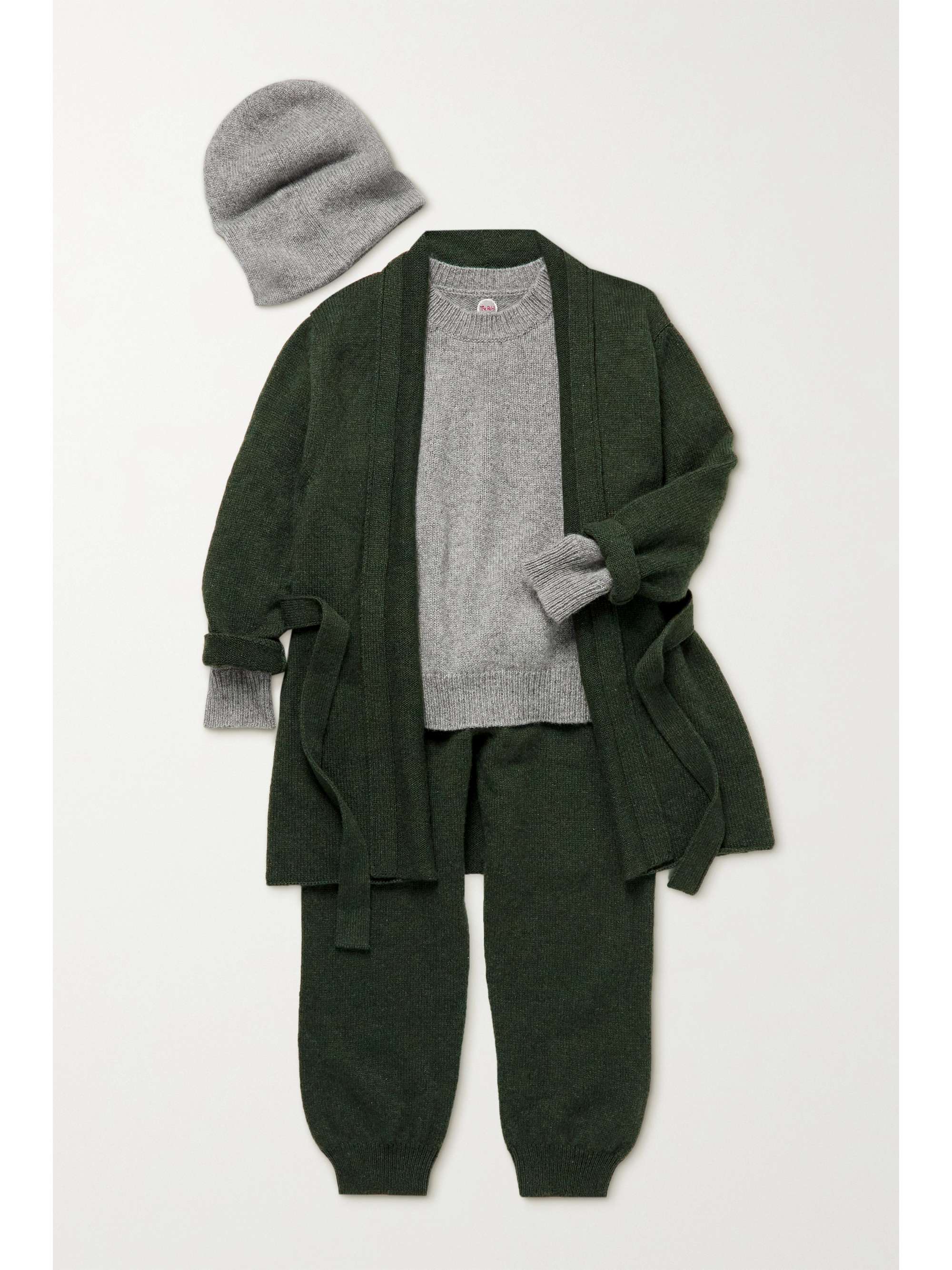 THE ROW KIDS Huey belted cashmere cardigan