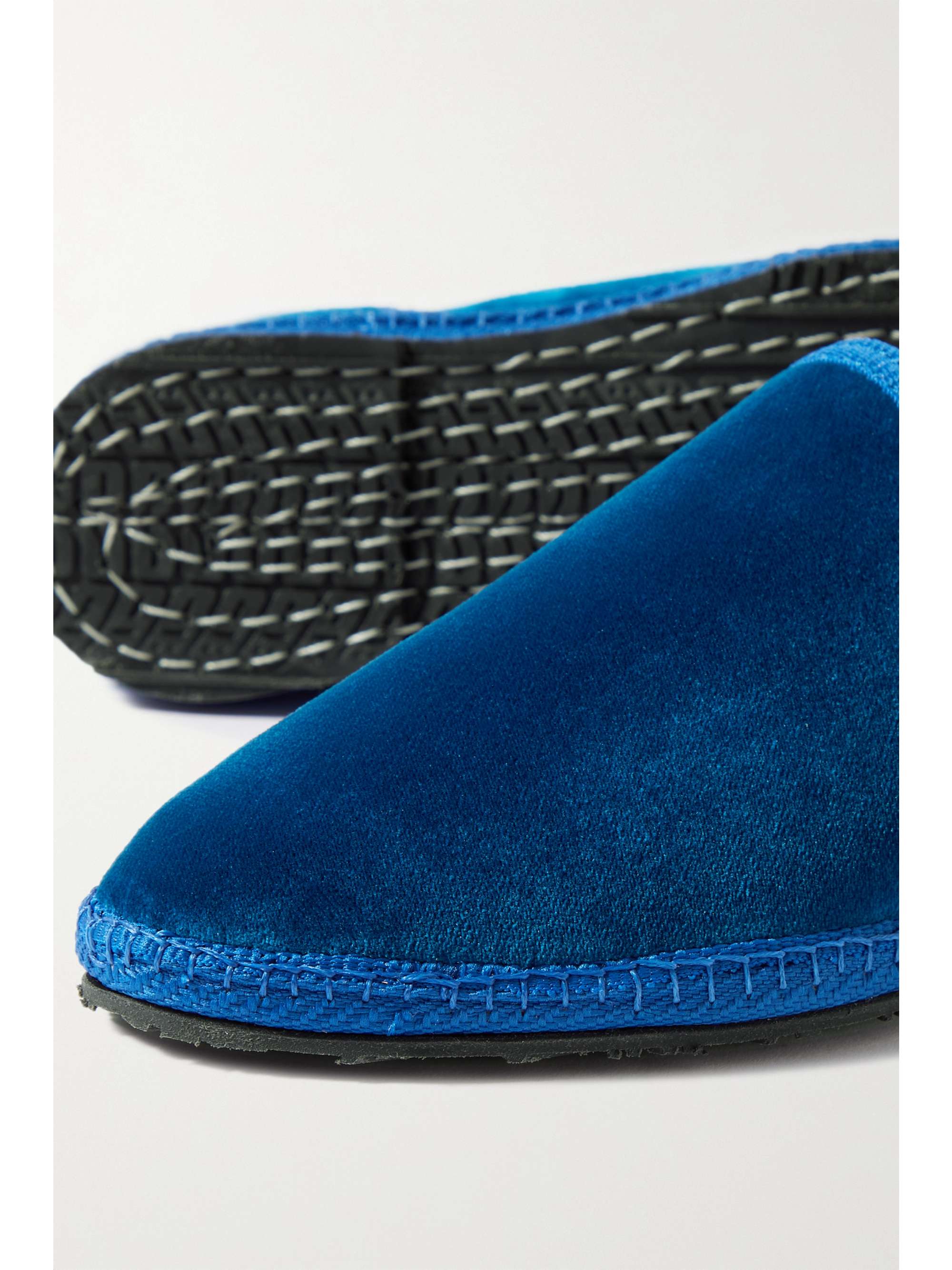 THE ROW KIDS Friulane velvet slippers