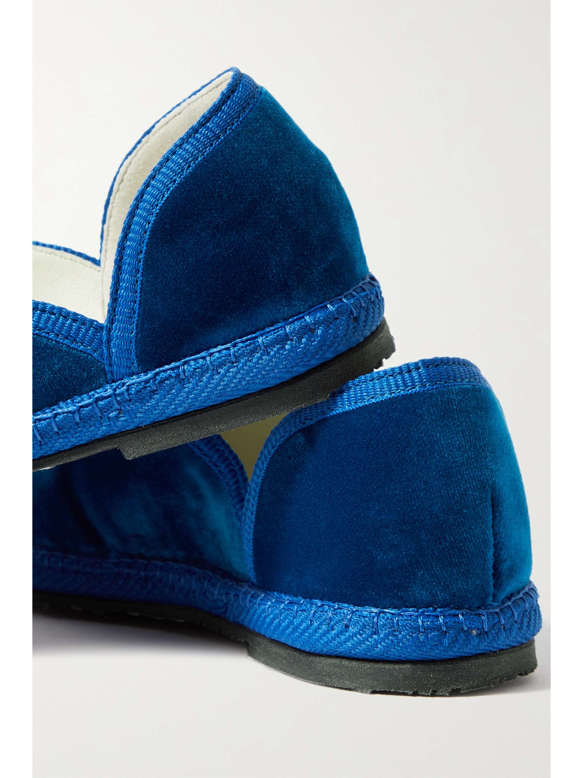 THE ROW KIDS Friulane velvet slippers