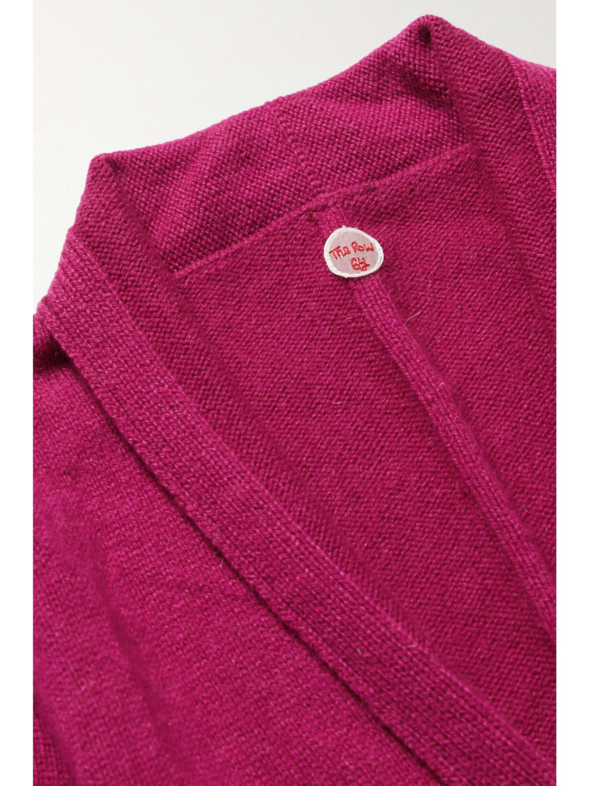 THE ROW KIDS Huey belted cashmere cardigan