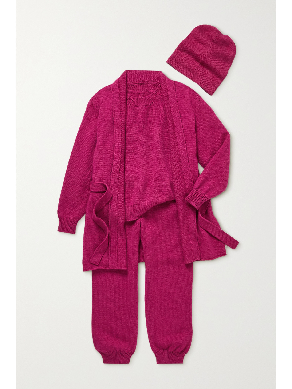 Shop The Row Huey Belted Cashmere Cardigan In Pink