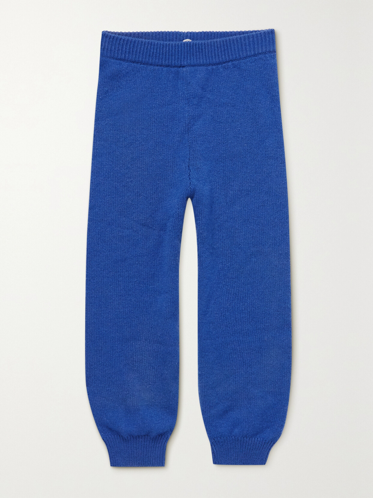 The Row Louie Cashmere Track Trousers In Blue