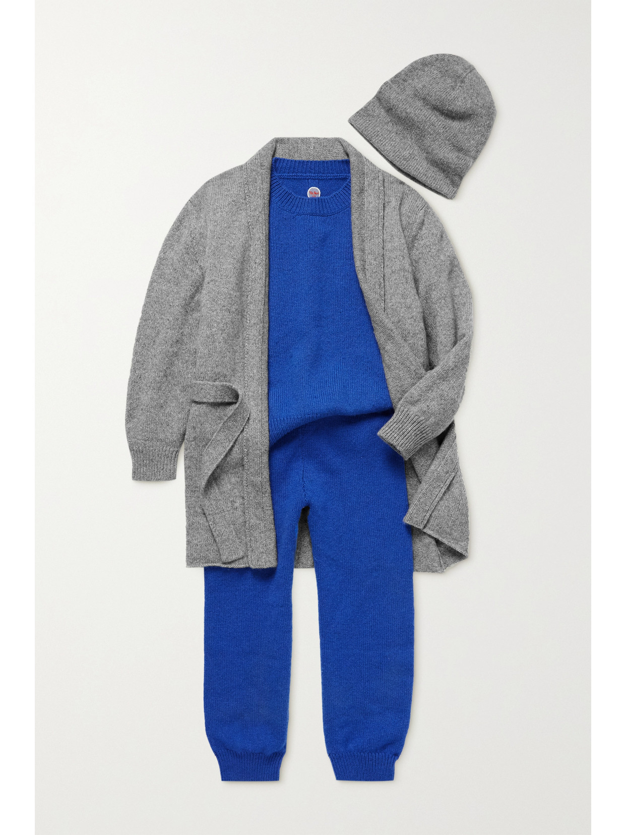 Shop The Row Louie Cashmere Track Pants In Blue