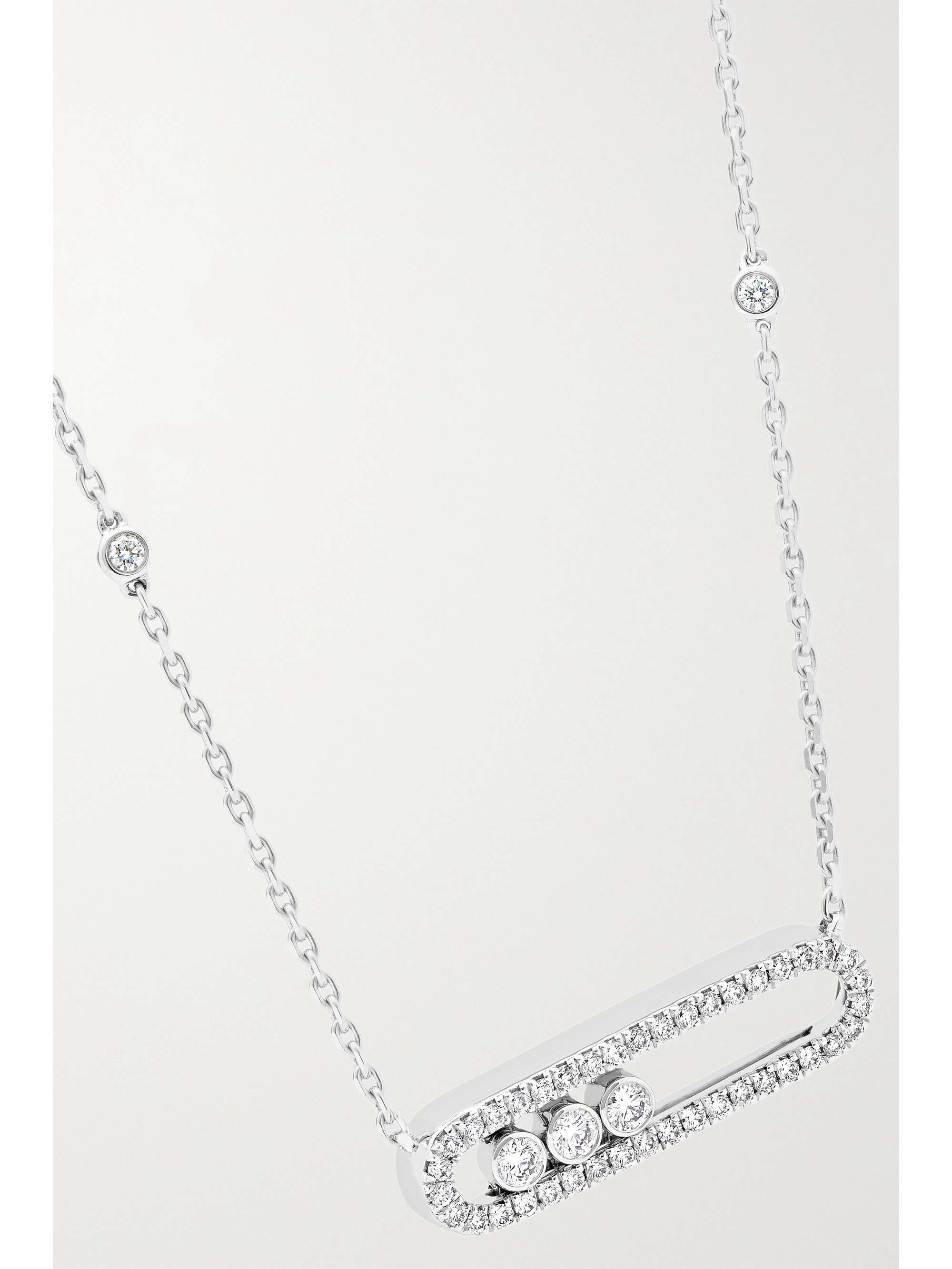 MESSIKA Baby Move 18-karat white gold diamond necklace