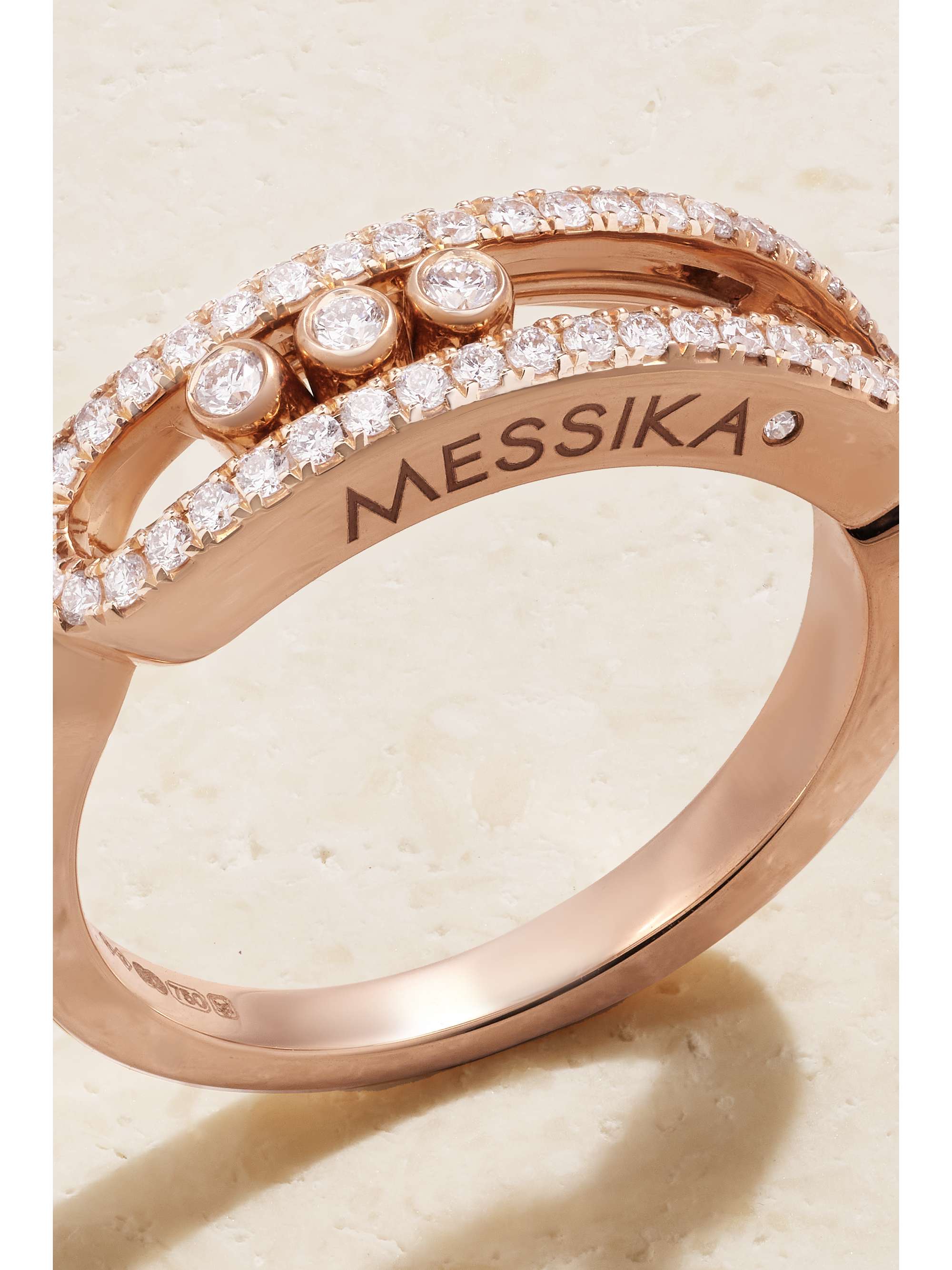 MESSIKA Baby Move 18-karat rose gold diamond ring