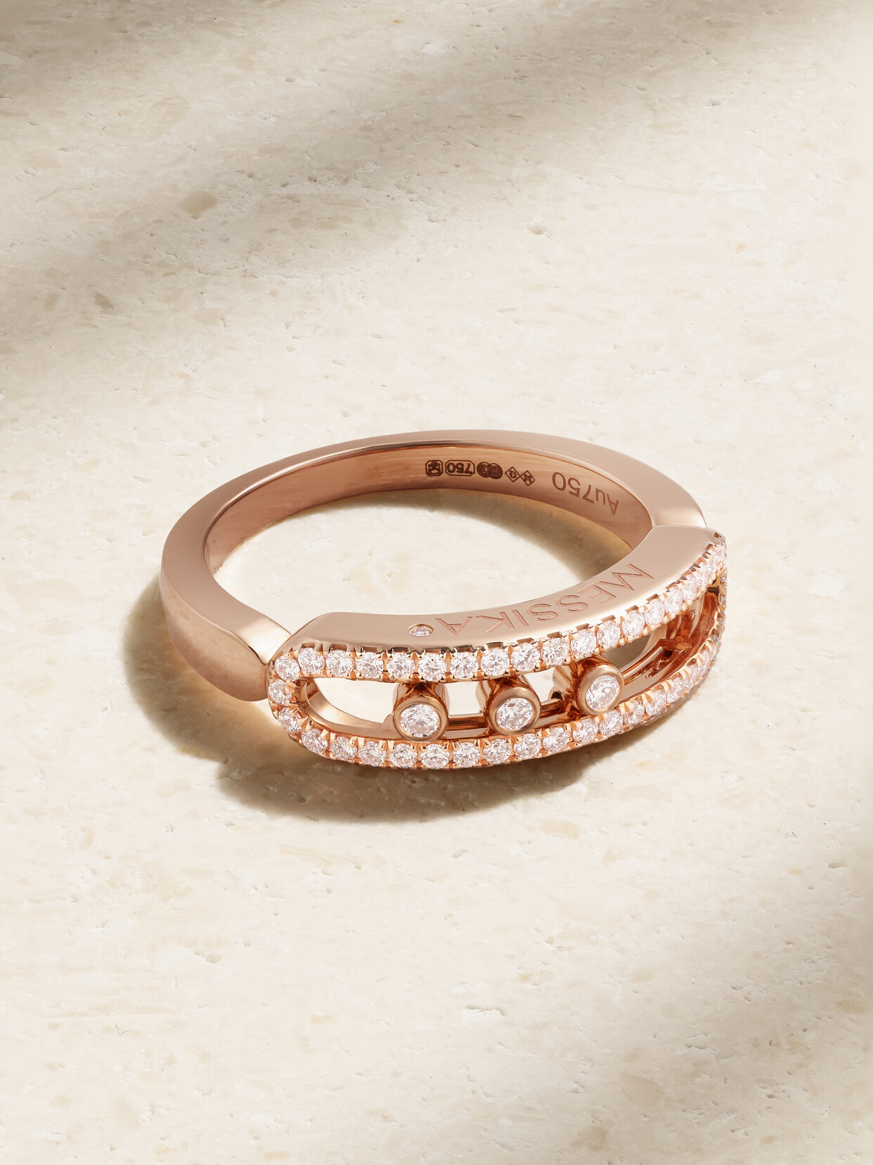 Messika Baby Move 18-karat Rose Gold Diamond Ring