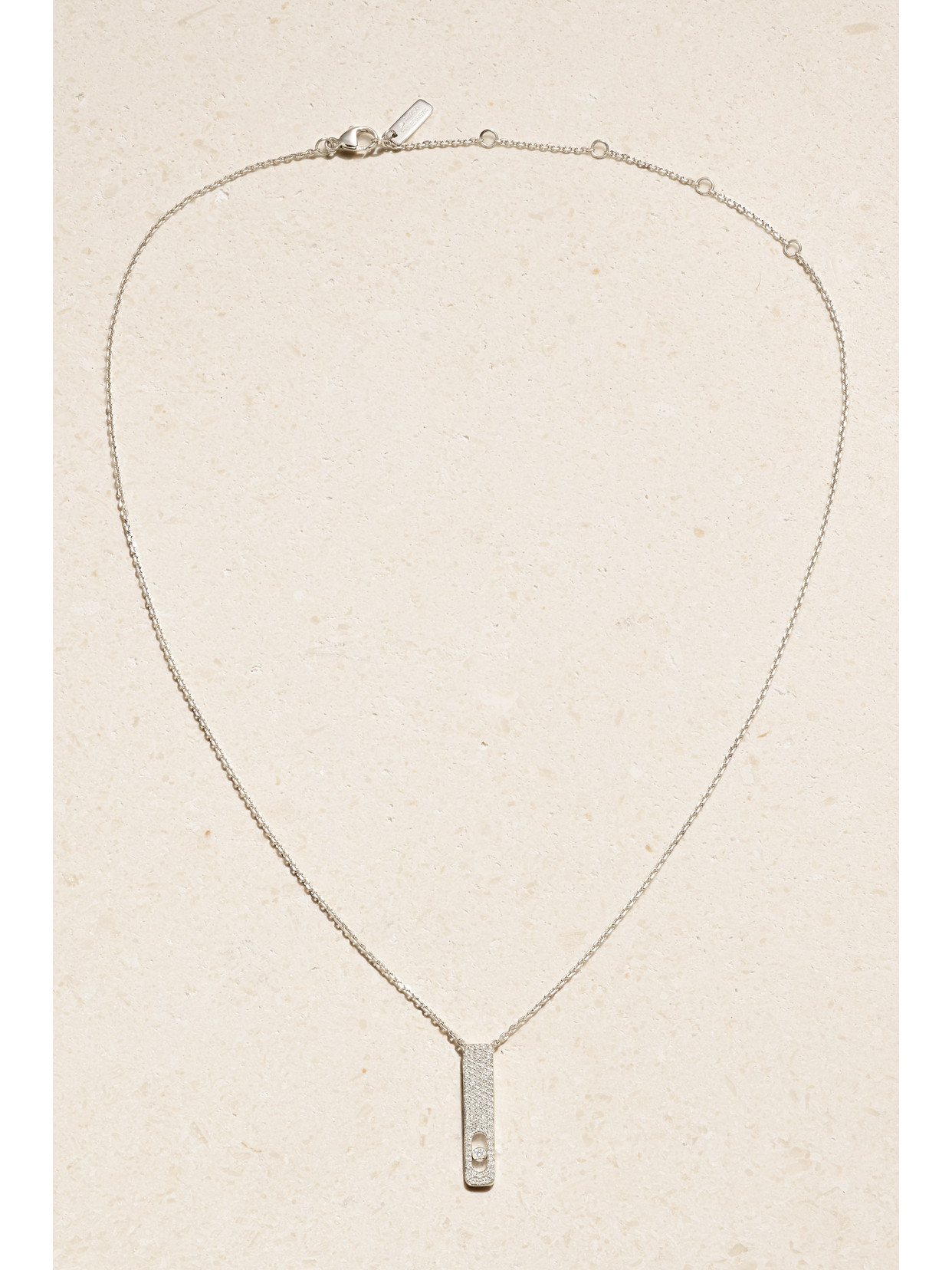 Messika My First Diamond 18-karat White Gold Diamond Necklace In Gold