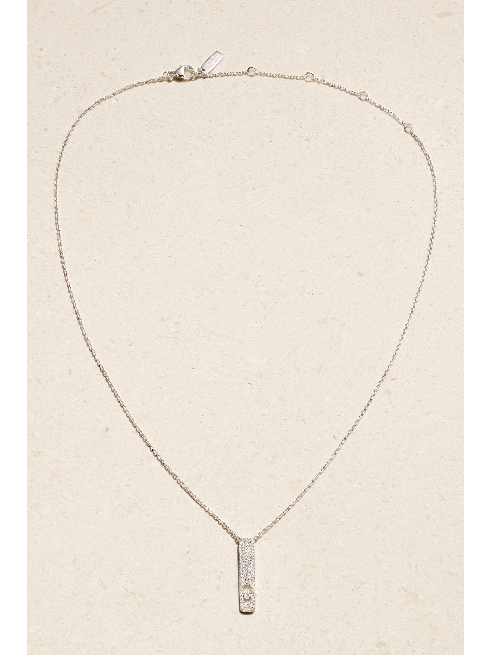 MESSIKA My First Diamond 18-karat white gold diamond necklace