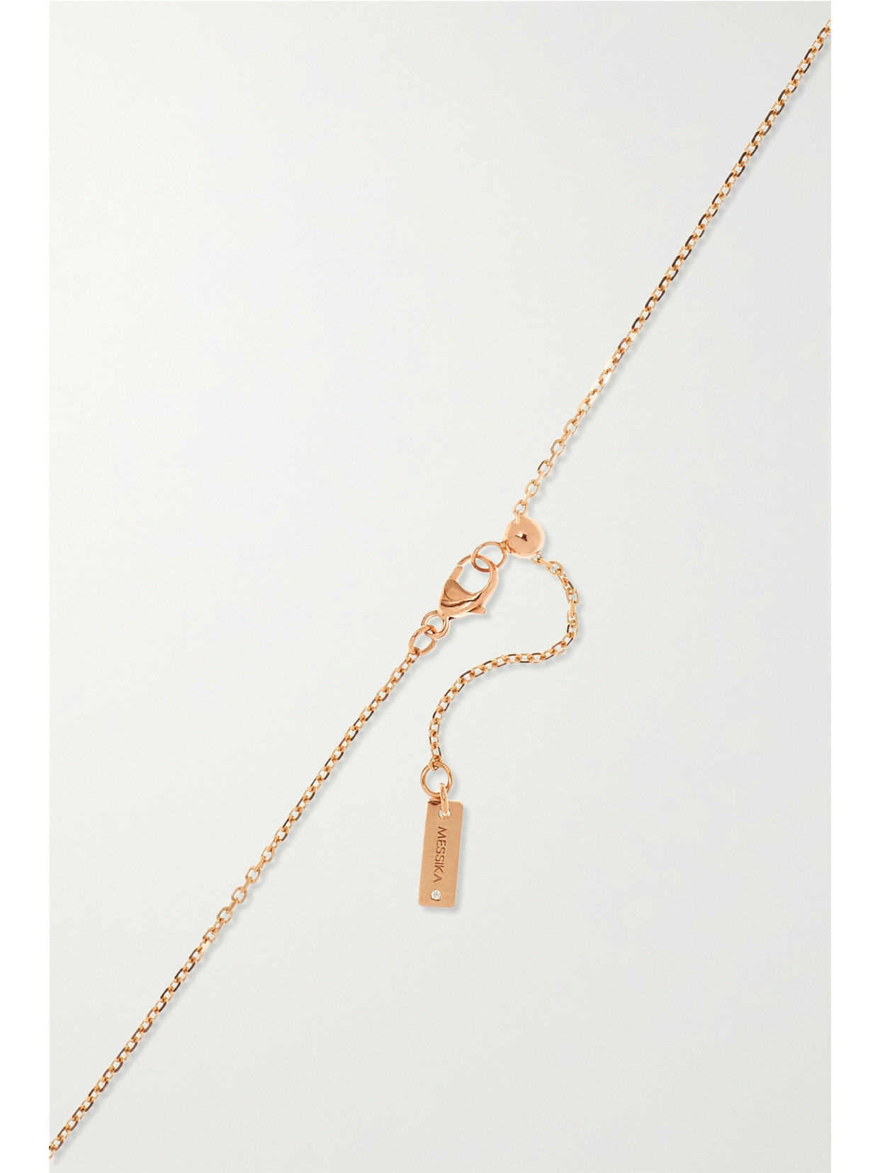 Shop Messika Lucky Move 18-karat Rose Gold Diamond Necklace