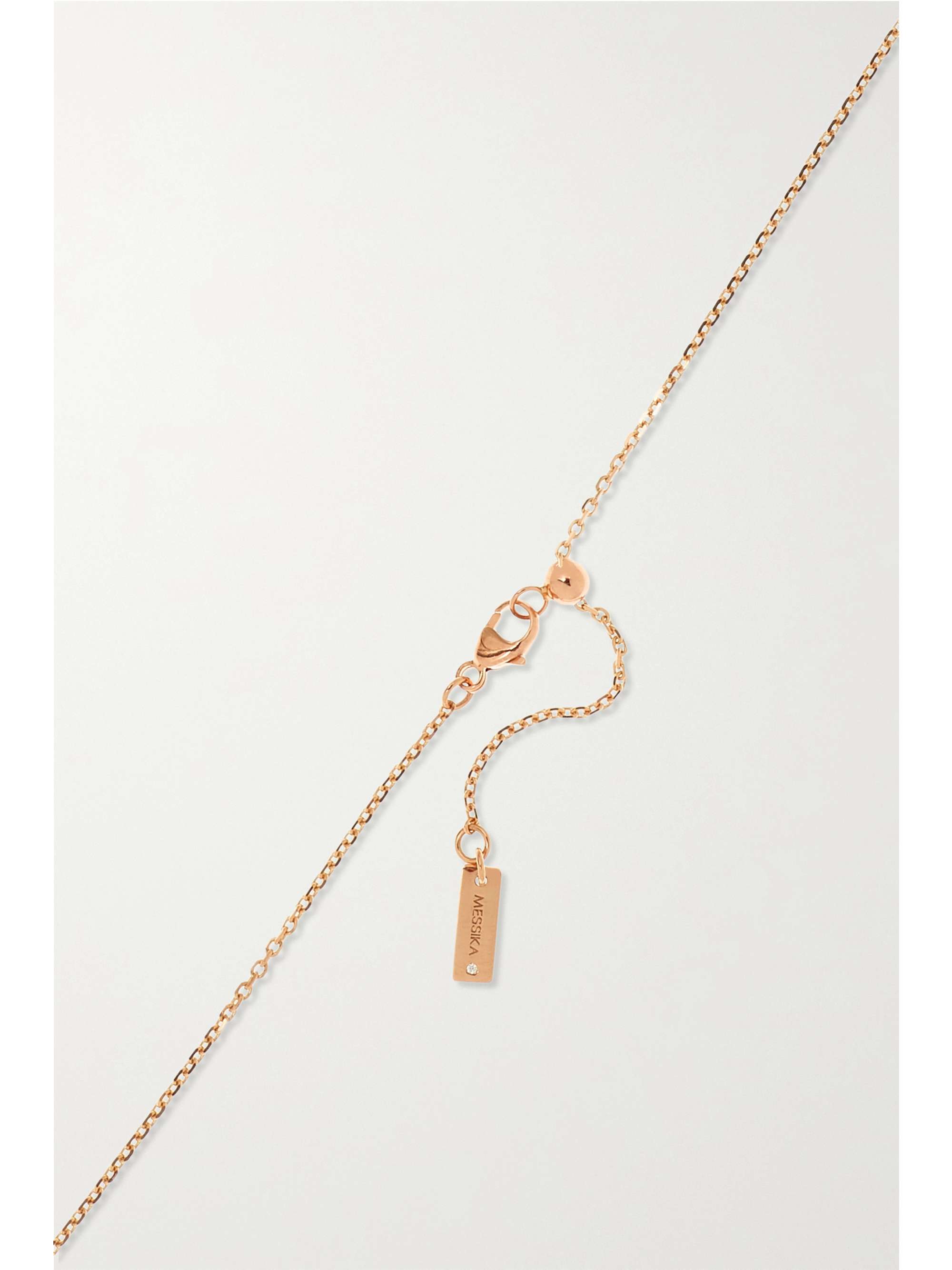 MESSIKA Lucky Move 18-karat rose gold diamond necklace