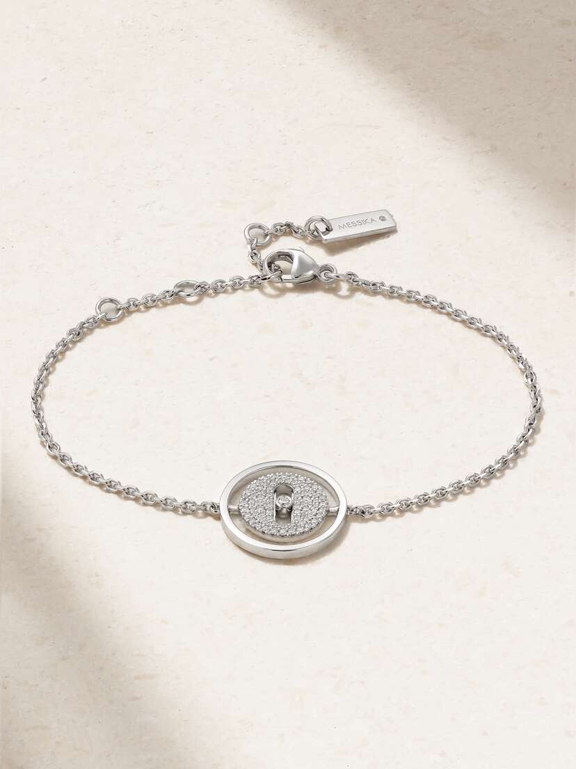 Messika Lucky Move 18-karat White Gold Diamond Bracelet