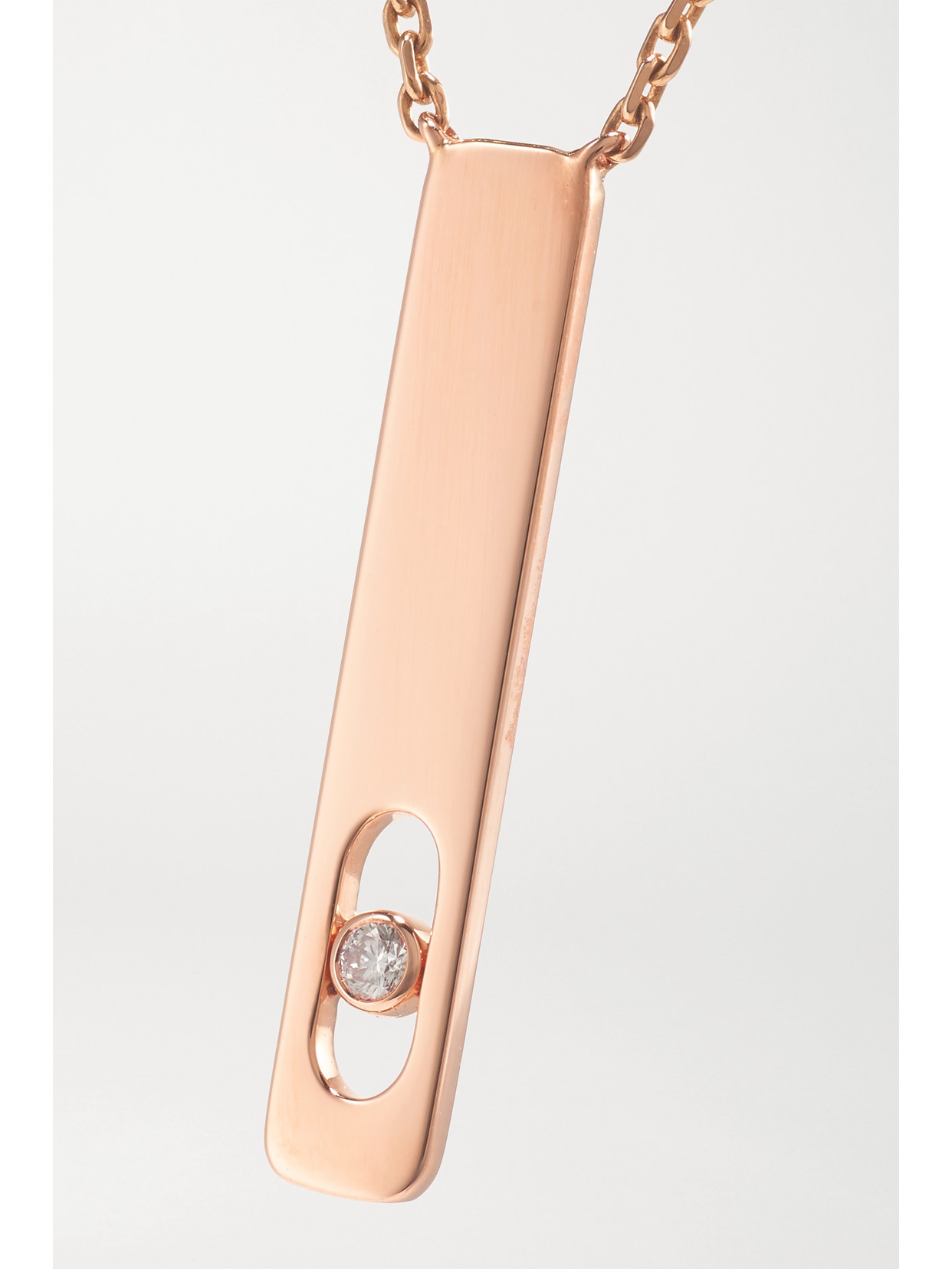 Messika My First Diamond 18-karat Rose Gold Diamond Necklace In Gold