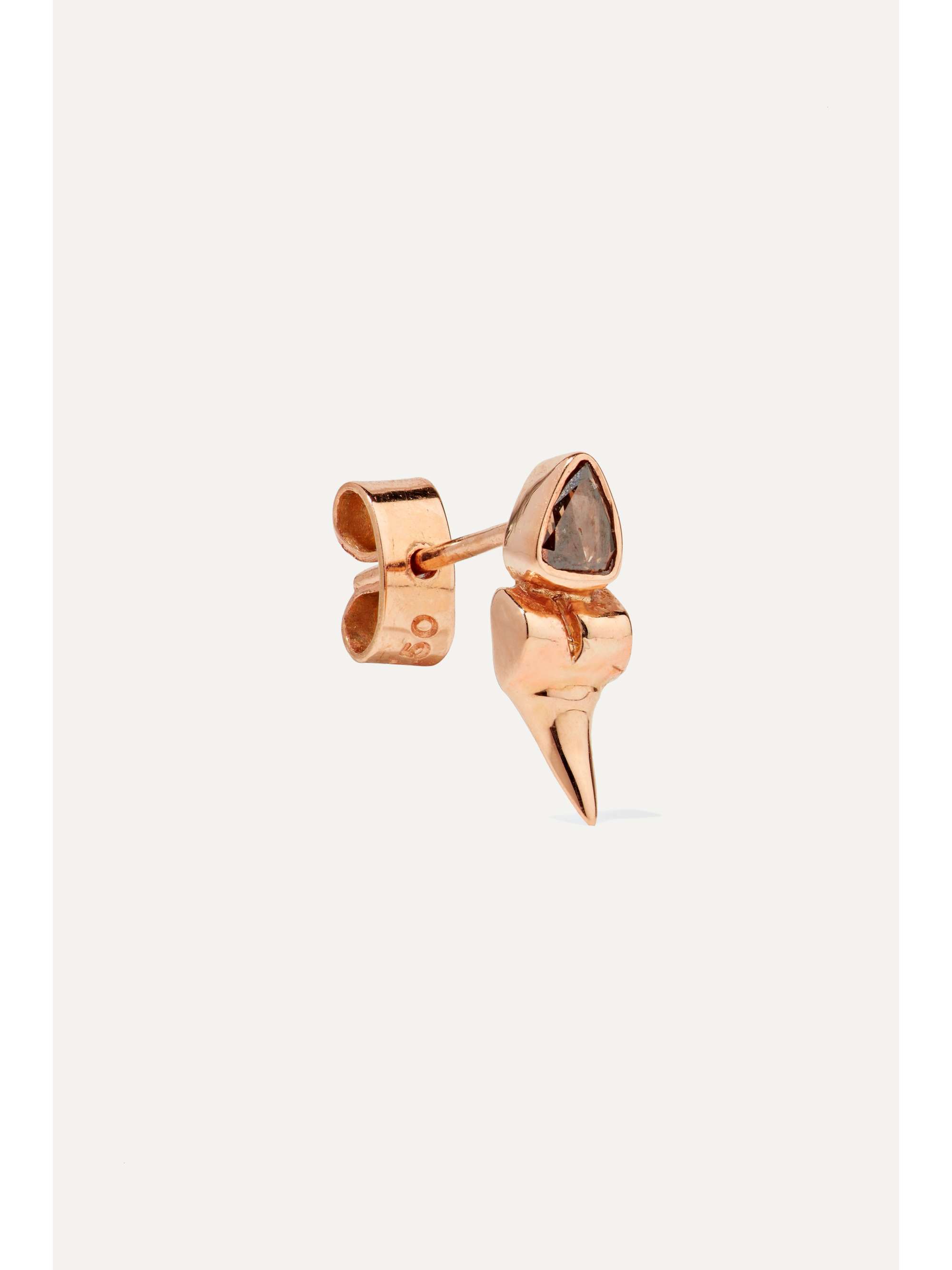 DEZSO BY SARA BELTRÁN 18-karat rose gold diamond earrings