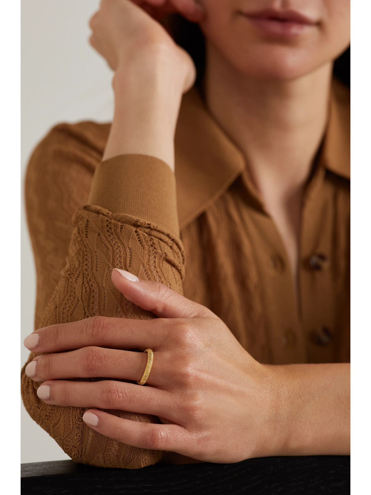 CAROLINA BUCCI FLORENTINE 18-KARAT GOLD RING