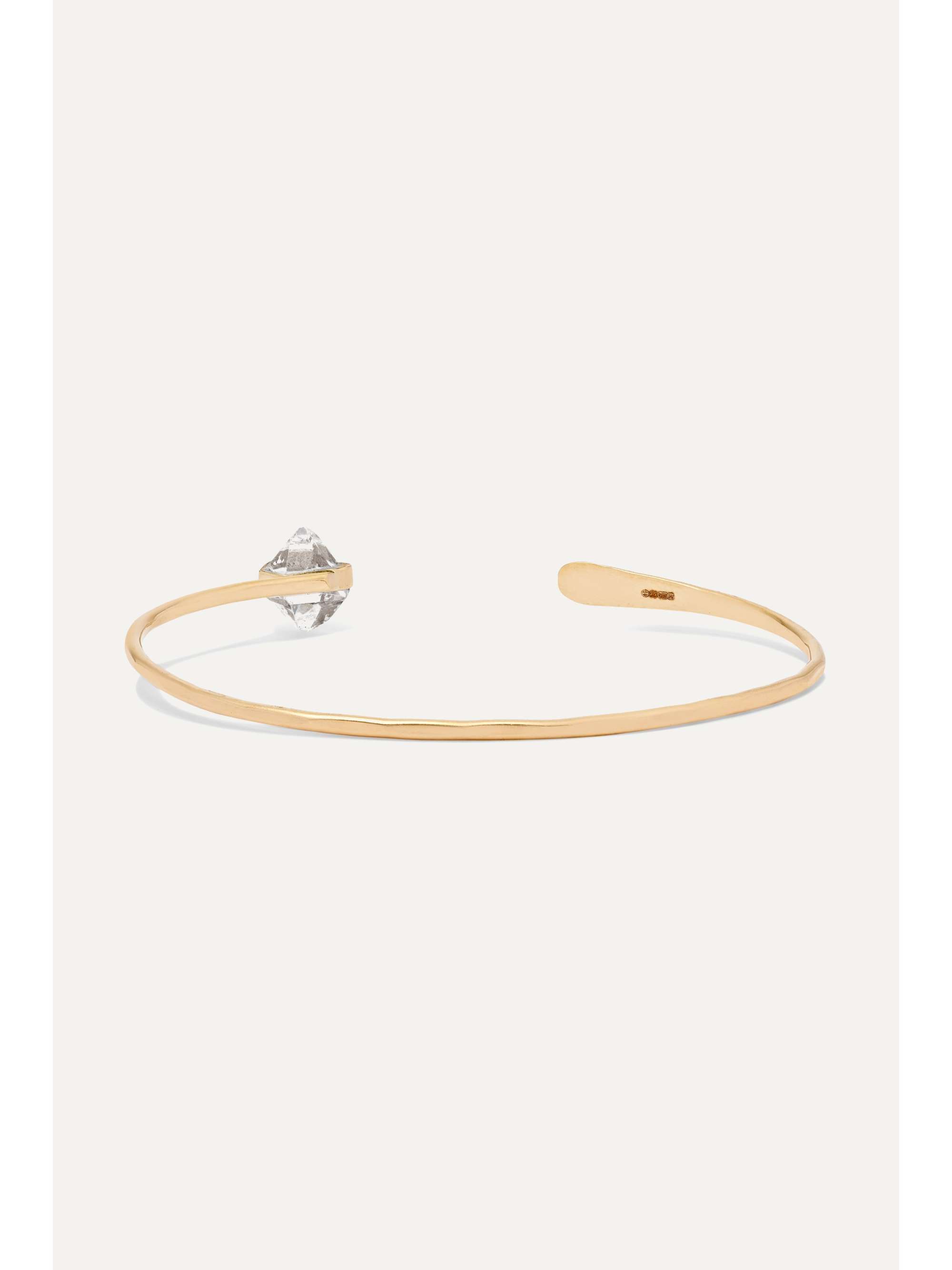 MELISSA JOY MANNING 14-karat gold Herkimer diamond cuff