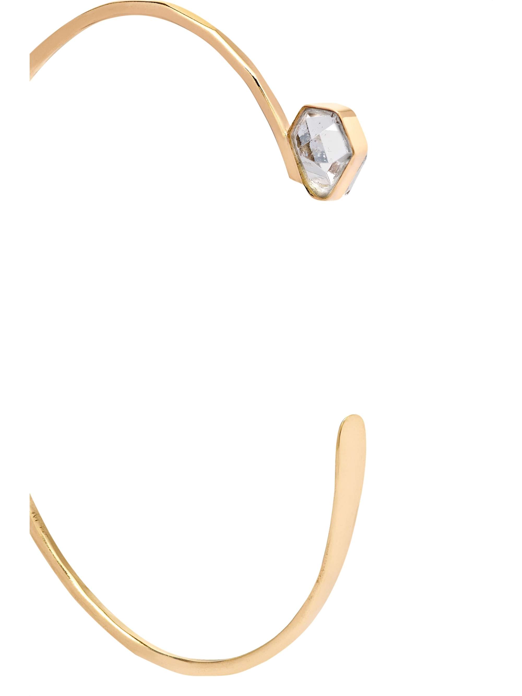 MELISSA JOY MANNING 14-karat gold Herkimer diamond cuff