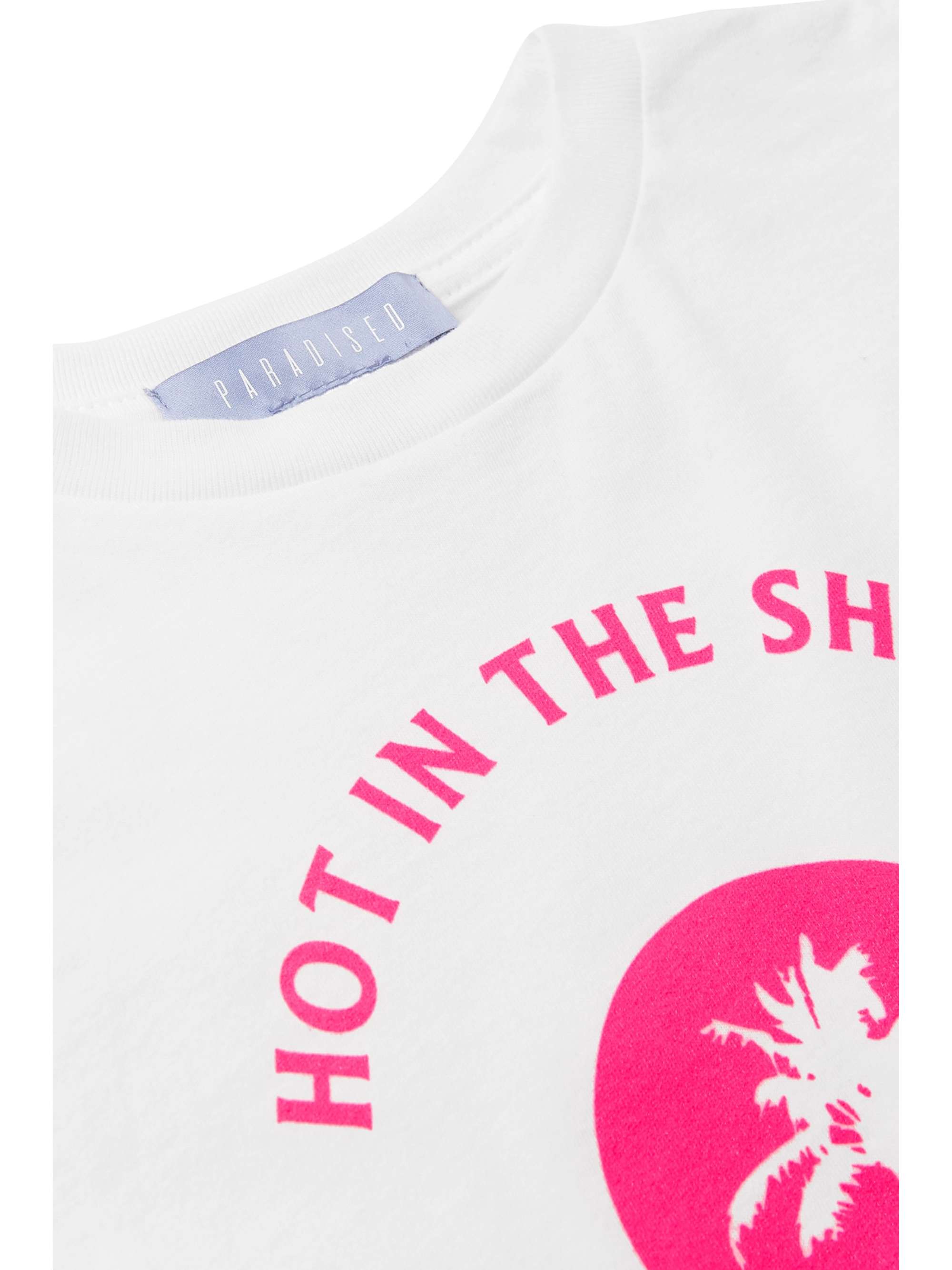 PARADISED KIDS Neon printed cotton-jersey T-shirt
