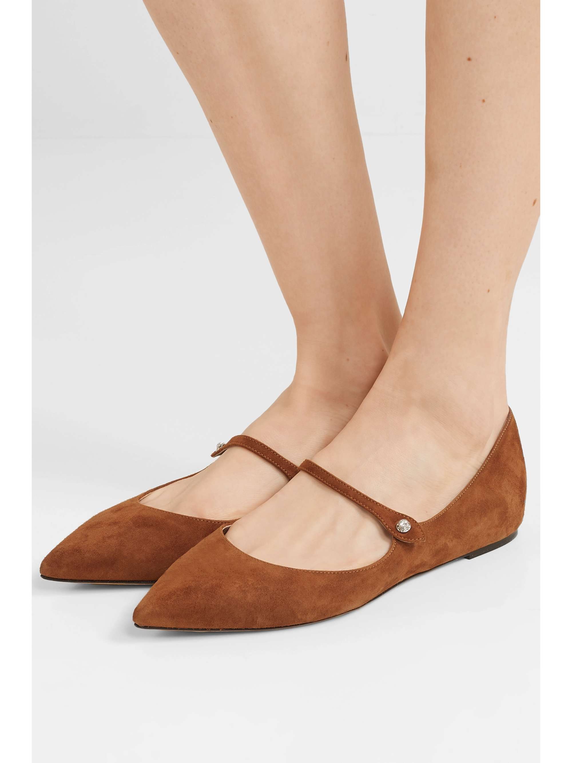 TABITHA SIMMONS Hermione suede point-toe flats