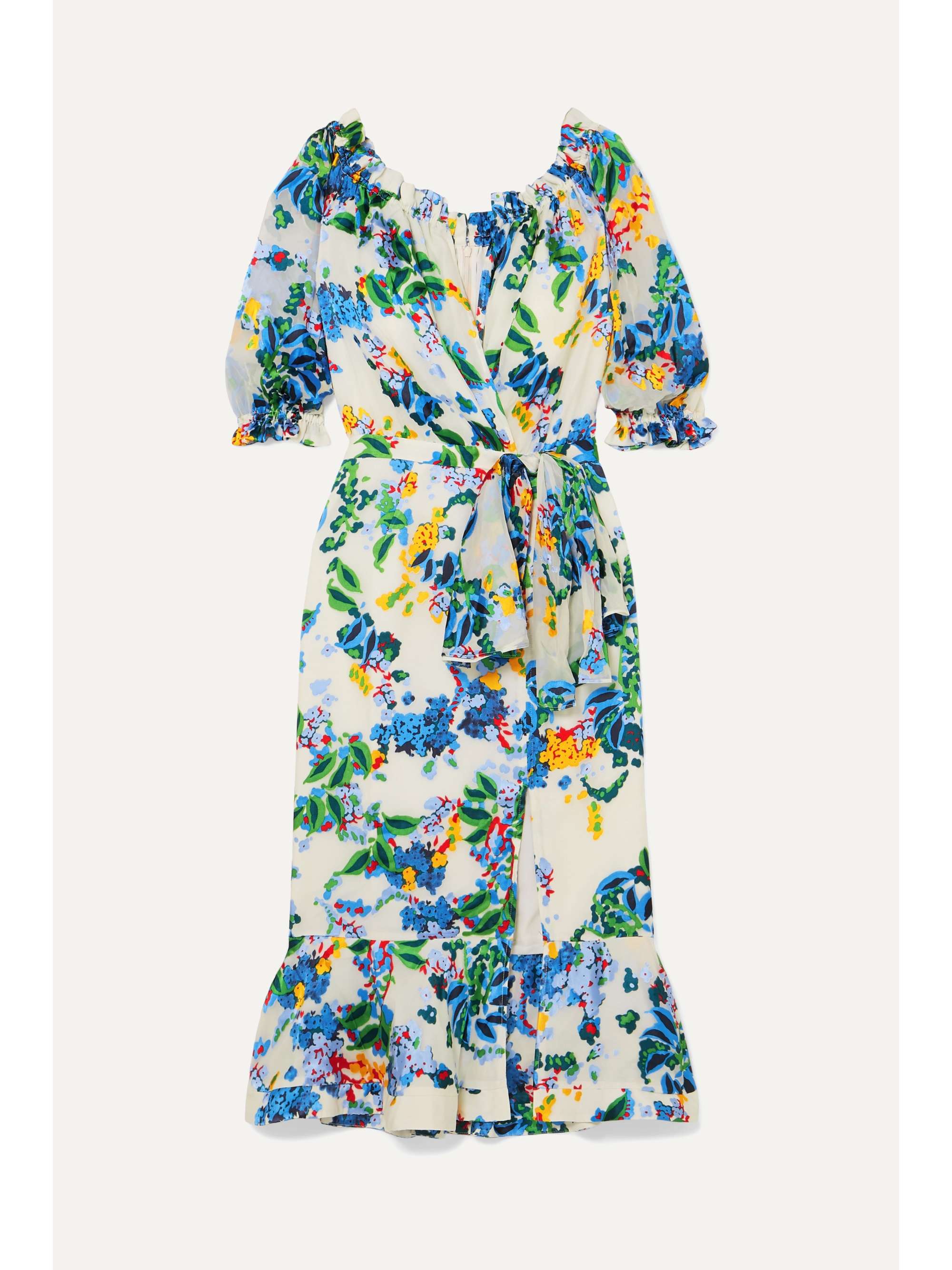 saloni olivia dress white